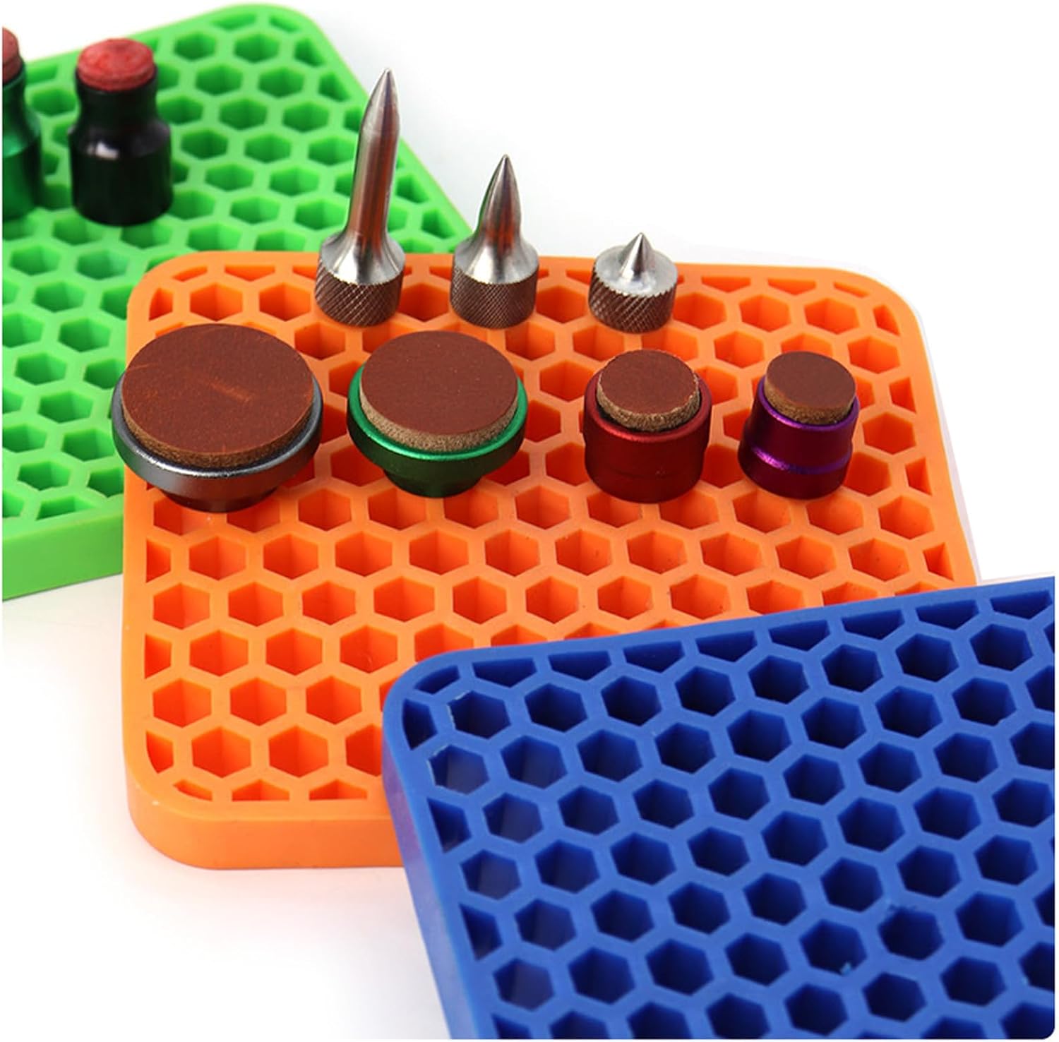  Mises à Niveau - Mandrins De Réparation De Bosses - Organiseur De Rechange En Silicone - Rangement Pour Têtes D'outils - Accessoires - Organisateurs De Mandrins