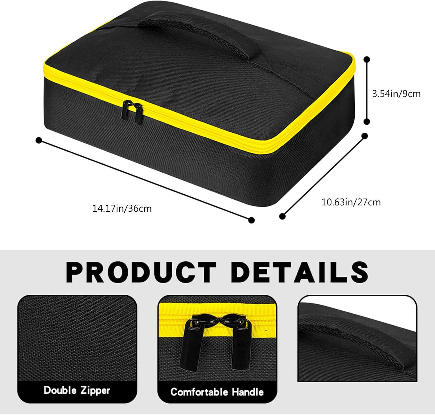  Étui De Rangement En Tissu Oxford Pour Ranger Batterie, Chargeurs, Disque De Coupe De Verre, étanche Angles Grinder Sacs à Outils Organisateurs D'atelier