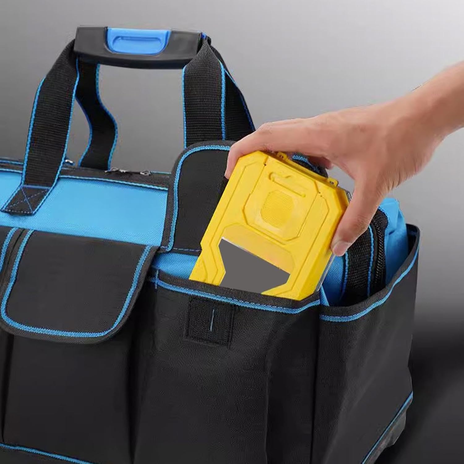 GENERIC Sac à Outils électriques Oxford Robuste Et étanche Multi-poches – Sac à Outils De Mécanicien Portable | Pour Travaux De Construction, Maison, Garage, Atelier, Papa, électricien, Mécanicien