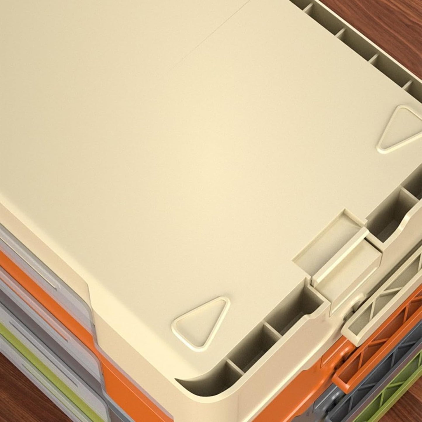  Bac Empilable Pour Organiser Les Outils, Les Jouets, Fenêtre Transparente, Boîte De Rangement Empilable Avec Couvercle Pour L'organisation