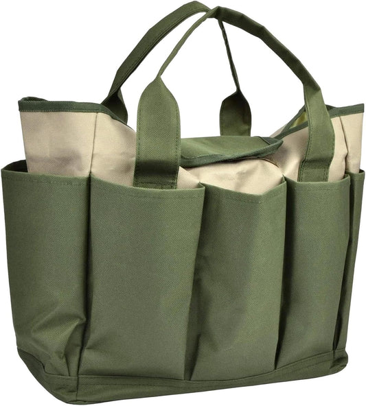GENERIC Sac à Outils De Jardinage | 8 Poches Latérales étanche – Sac De Rangement Pour Outils | Pour Gants, Ciseaux, Râteaux, Clés, élagage, Transplantation