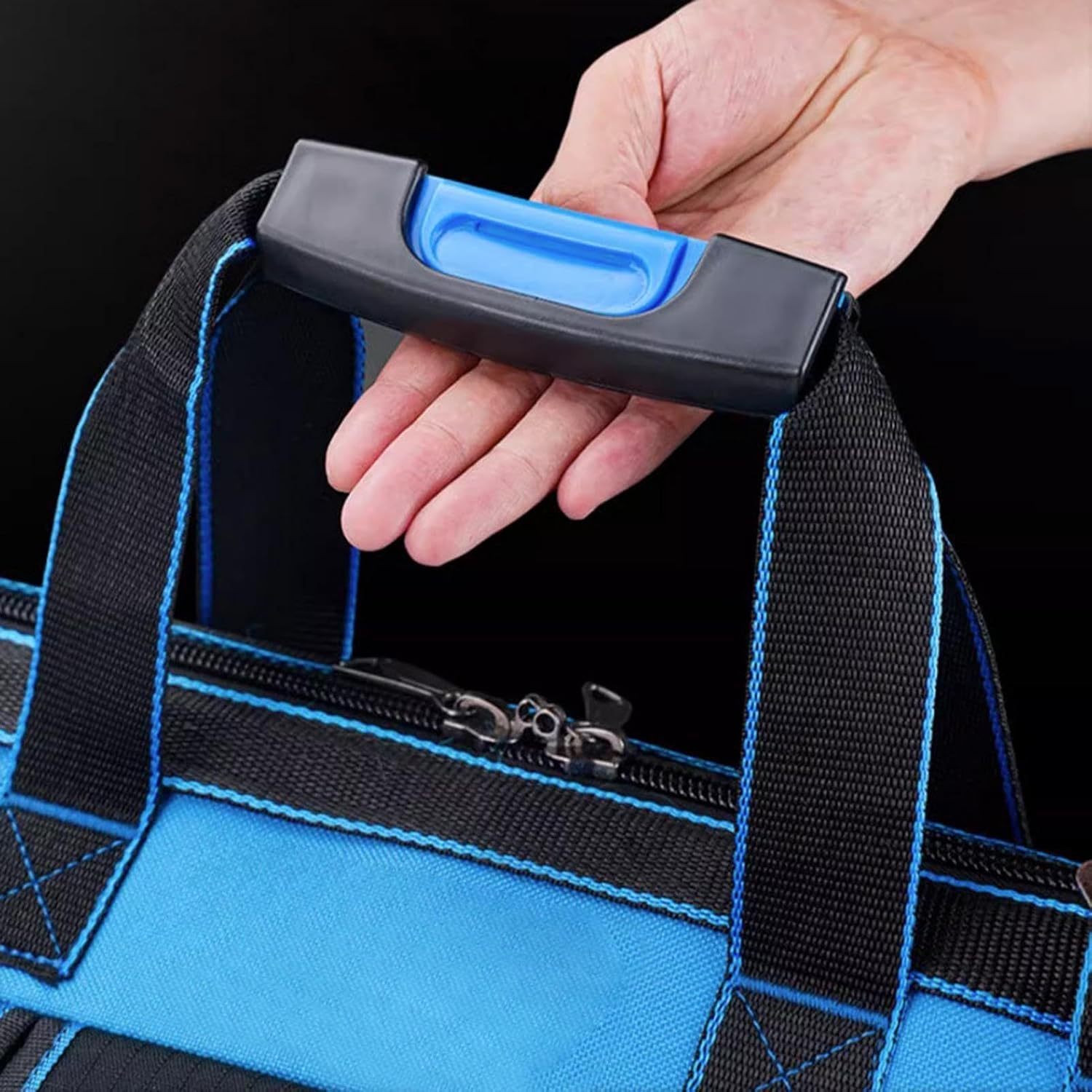  Sac À Outils Robuste,Oxford Résistant Imperméable Multi-poches - Sac À Outils Mécanicien Portable - Pour Extérieur Travaux Réparation Auto Maison Atelier Électricien
