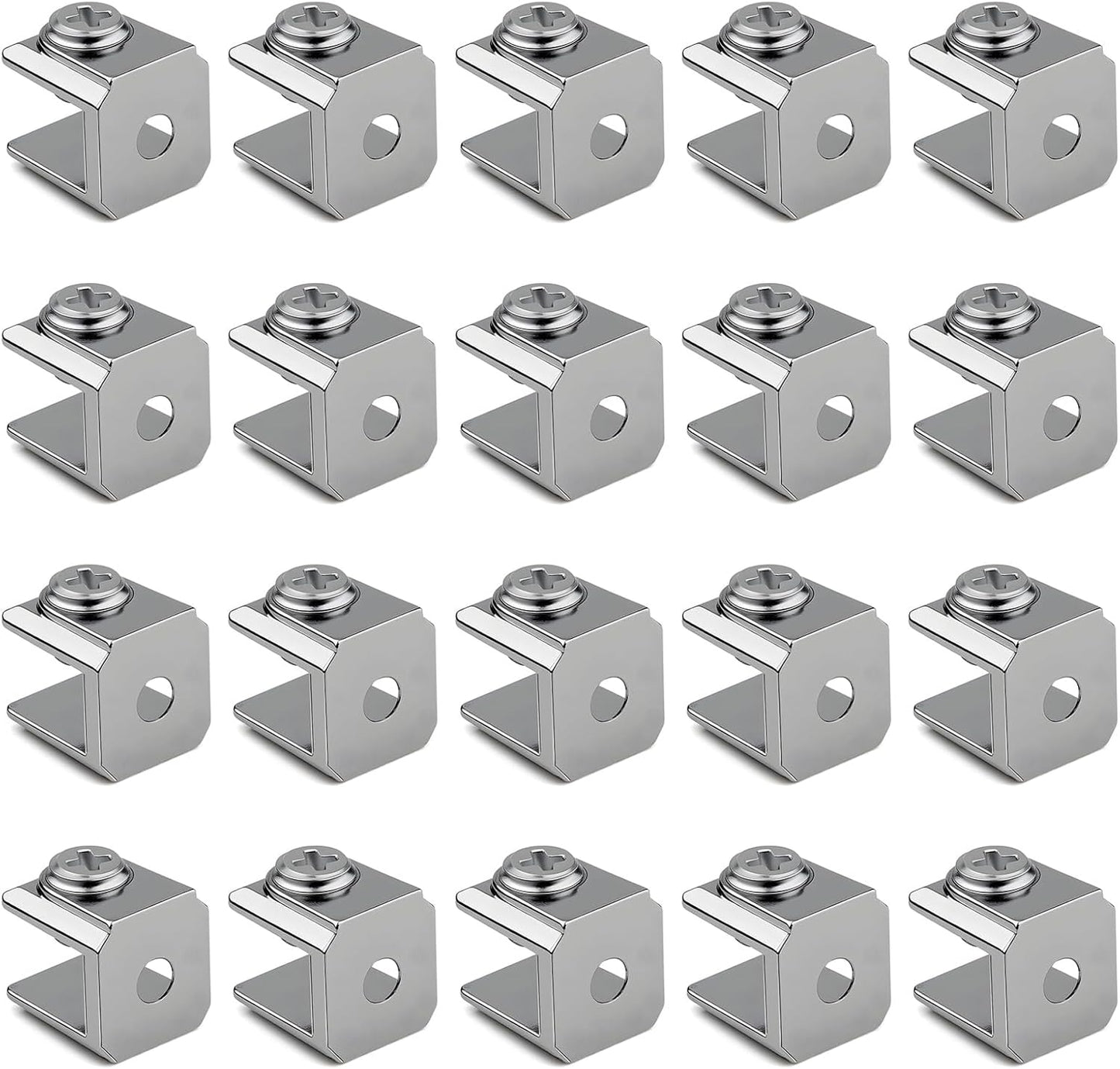  Clip En Verre Pour Panneau Acrylique De 3 à 8 Mm - Supports Renforcés En Acier Inoxydable - Pour Cloison De Montage