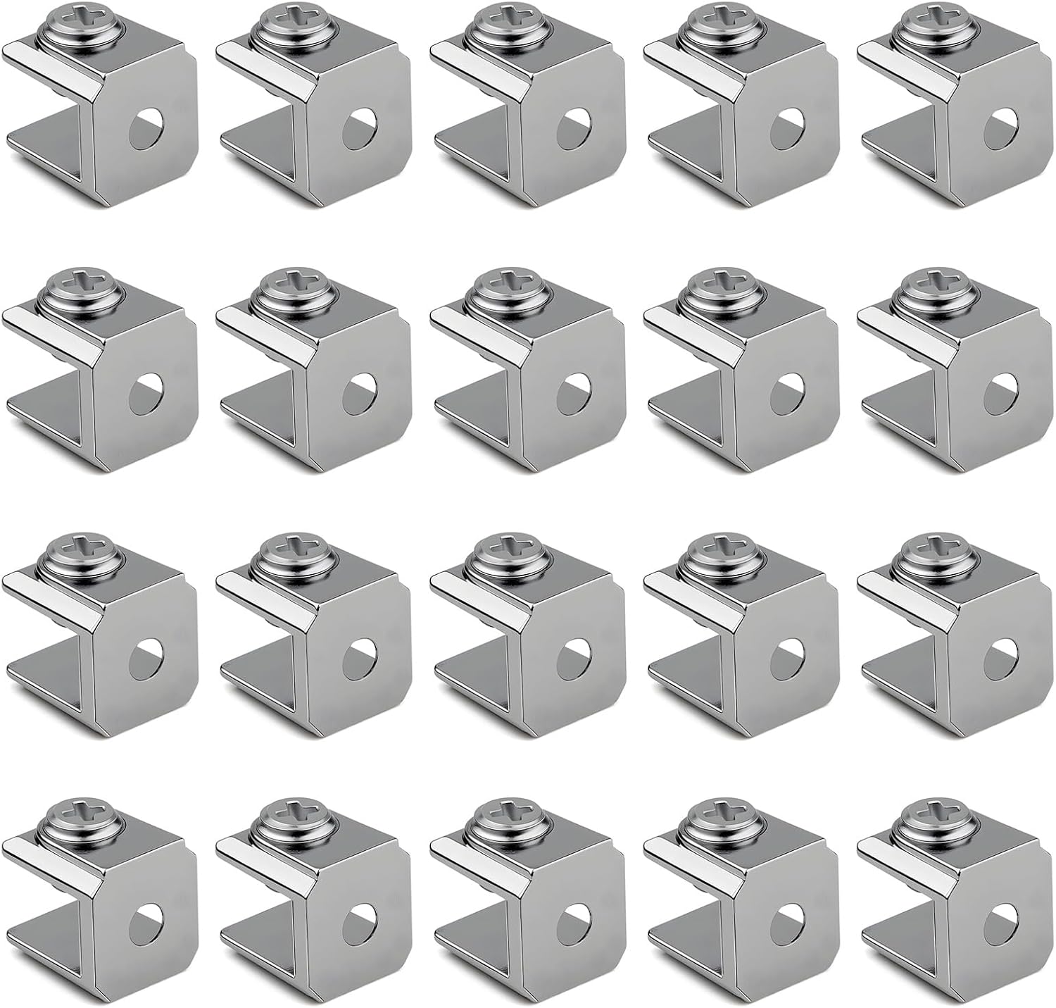  Clip En Verre Pour Panneau Acrylique De 3 à 8 Mm - Supports Renforcés En Acier Inoxydable - Pour Cloison De Montage