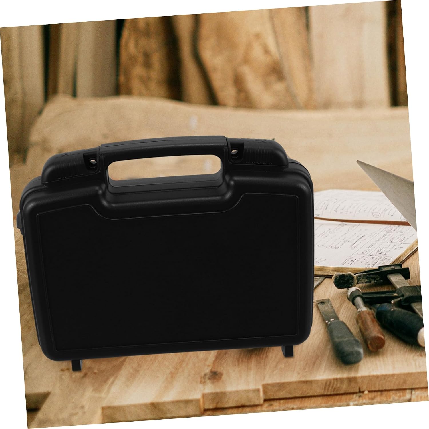  Housoutil Boîte à Outils Multifonctions Pour Rangement D’Outillage, Valise Cabine En Plastique PP, Légère Et Coins Renforcés, Portable