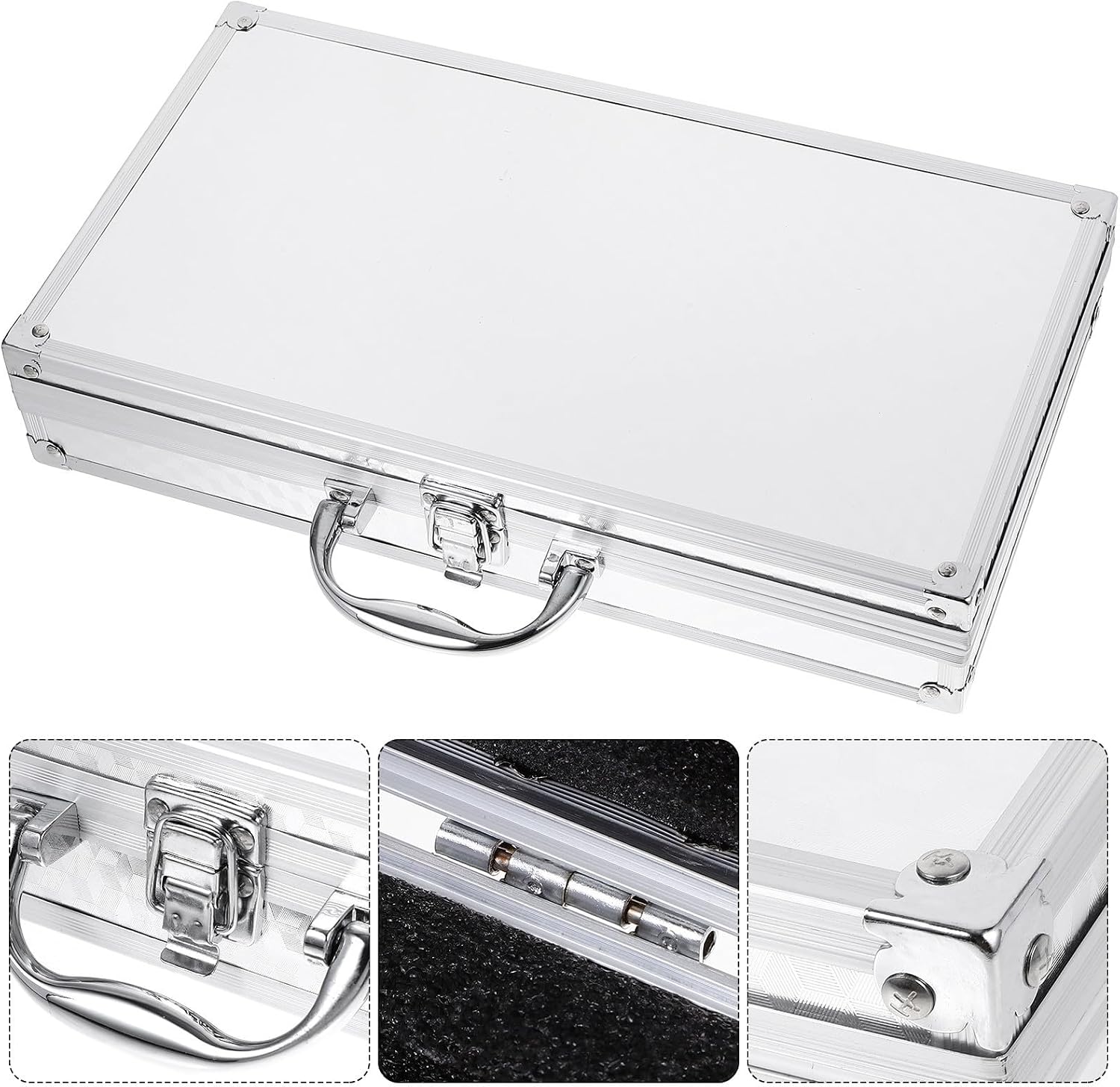  ULTECHNOVO Mallette Portable Légère Et Résistante En Alliage D'aluminium Protection Renforcée, Boîte à Outils Pour Bureau Et Voyage En Extérieur