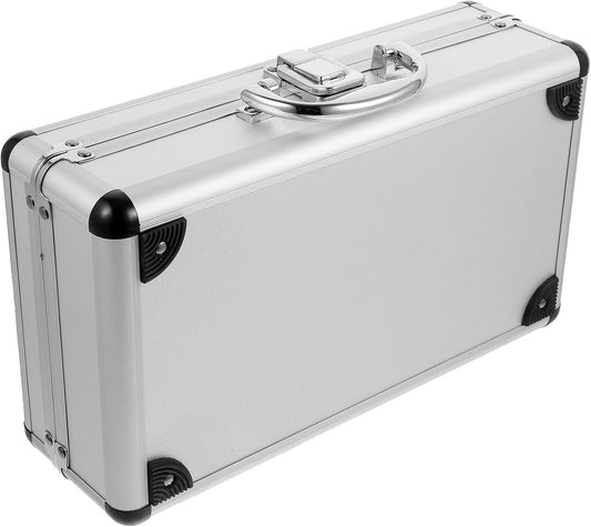  Healvian Malette Couteaux Professionnel Vide En Alliage D'aluminium Grosse Capacité, Étui Rigide Portable à Poignée, Pour Bureau Et Atelier