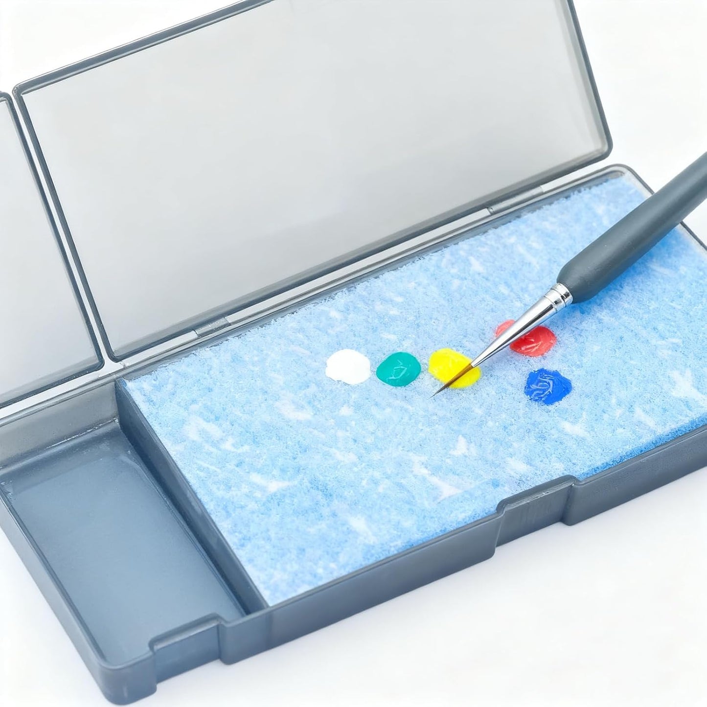  Palette Humide Portable à Base D'eau - Outil De Coloration - Boîte Hydratante Pour Modélisme - Plateau De Rétention