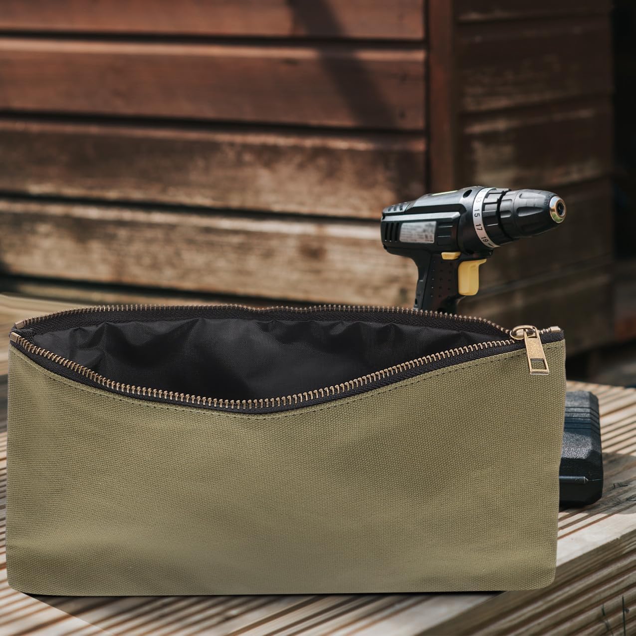  Jojofuny 3 Pcs Pochette De Rangement En Toile à Fermeture Éclair Pour Outils Paquet De Rangement Utilitaires Pour Garage