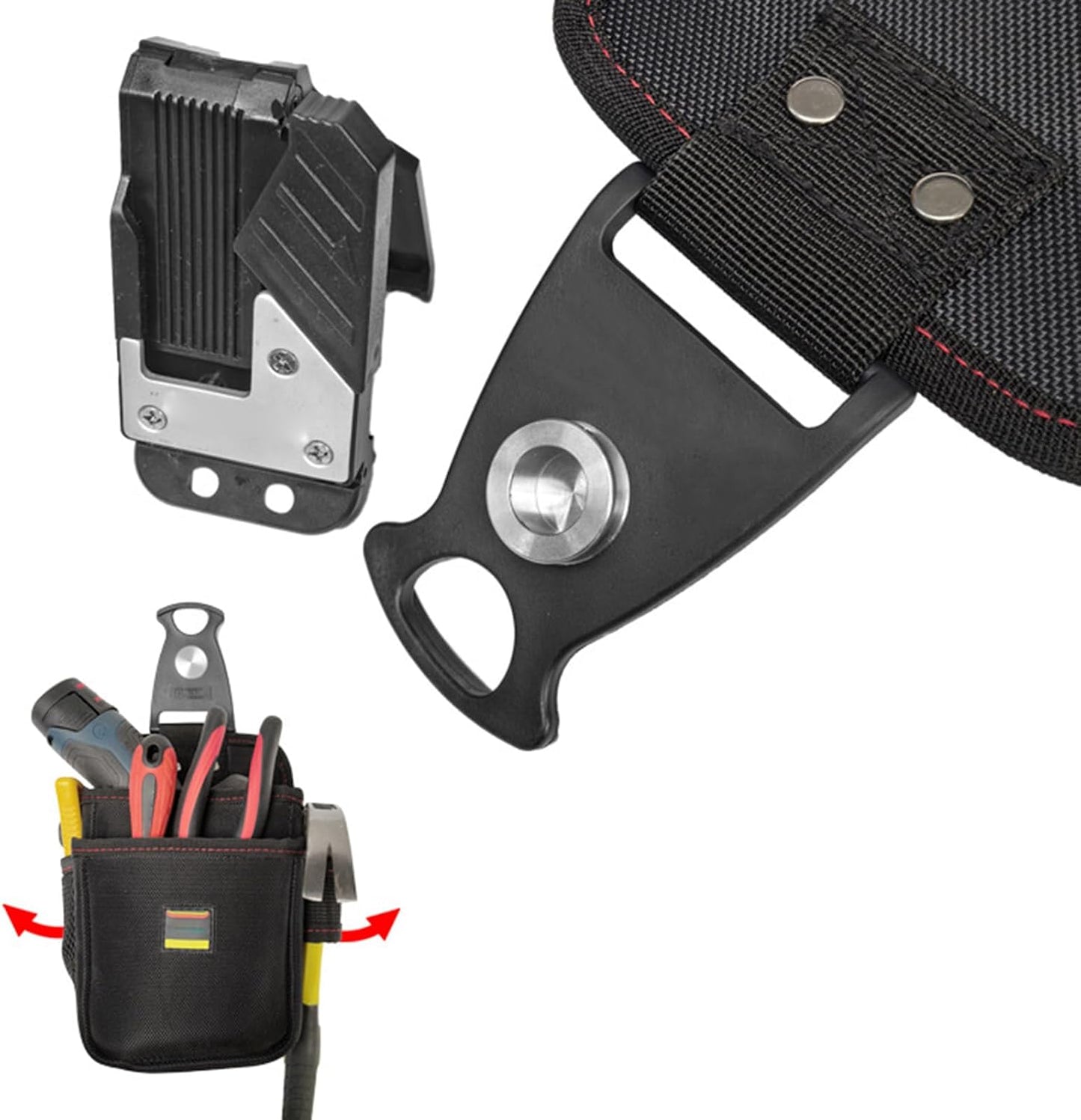  Porte-outils De Ceinture - Porte-outils Pour Entretien, Ceinture Multi-usages Imperméable Pour Intérieur Extérieur Bâtiment Peinture Toit