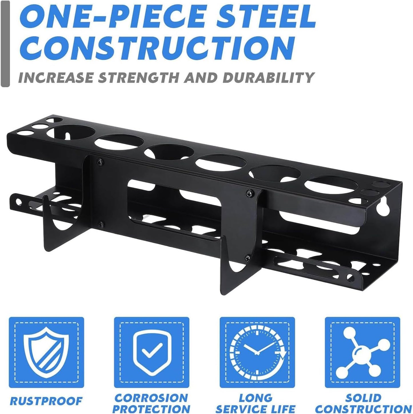 Rack De Support De Tube De Calfeutrage, Support Mural De Service Robuste, Organisateur De Stockage De Calfeutrage à Main Durable Pour Les Travailleurs De La Construction Renovateurs Personnel D'entret