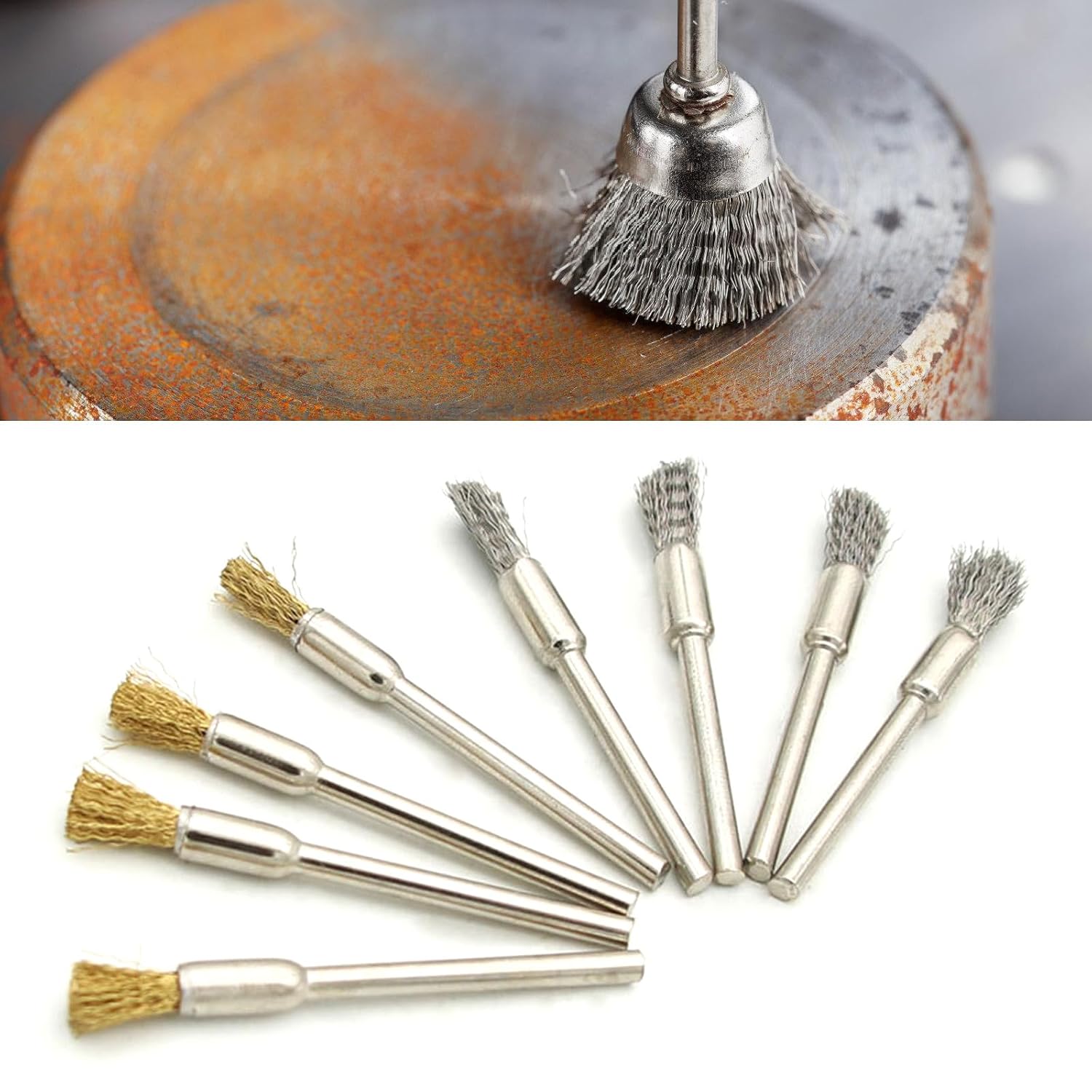 Lot De 20 Brosses De Polissage Pour Brosse De Nettoyage - Extrémité De Fil - Petit Fil De Polissage - Accessoires Pour Outils Rotatifs