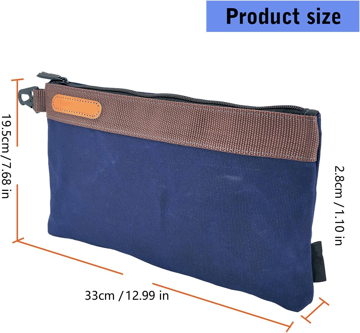  Sac à Outils Professionnel Robuste En Toile Cirée, Grande Capacité, Support Droit, Large Fond Plat, Sac à Outils Robuste