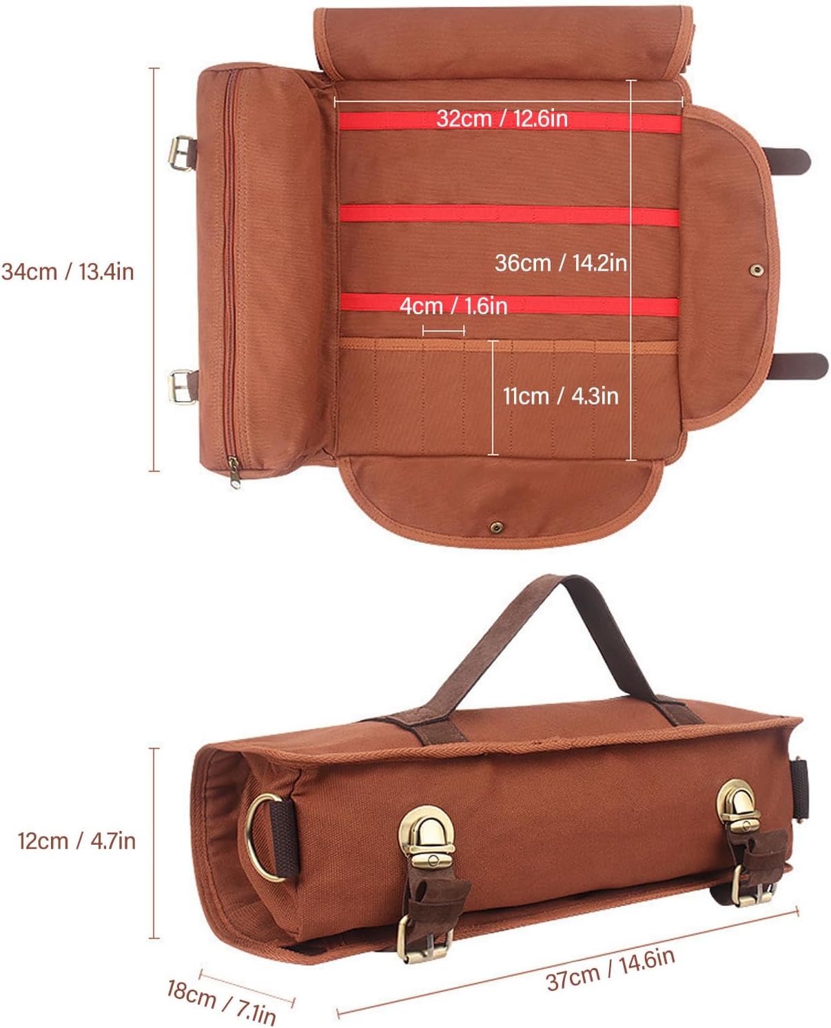  Sac à Outils De Barman, étui De Bar En Toile De Grande Capacité Avec Bandoulière Réglable, Organisateur Portable Compact Avec Compartiments Pour Les Fêtes De Camping, Barmen à Domicile (Café)