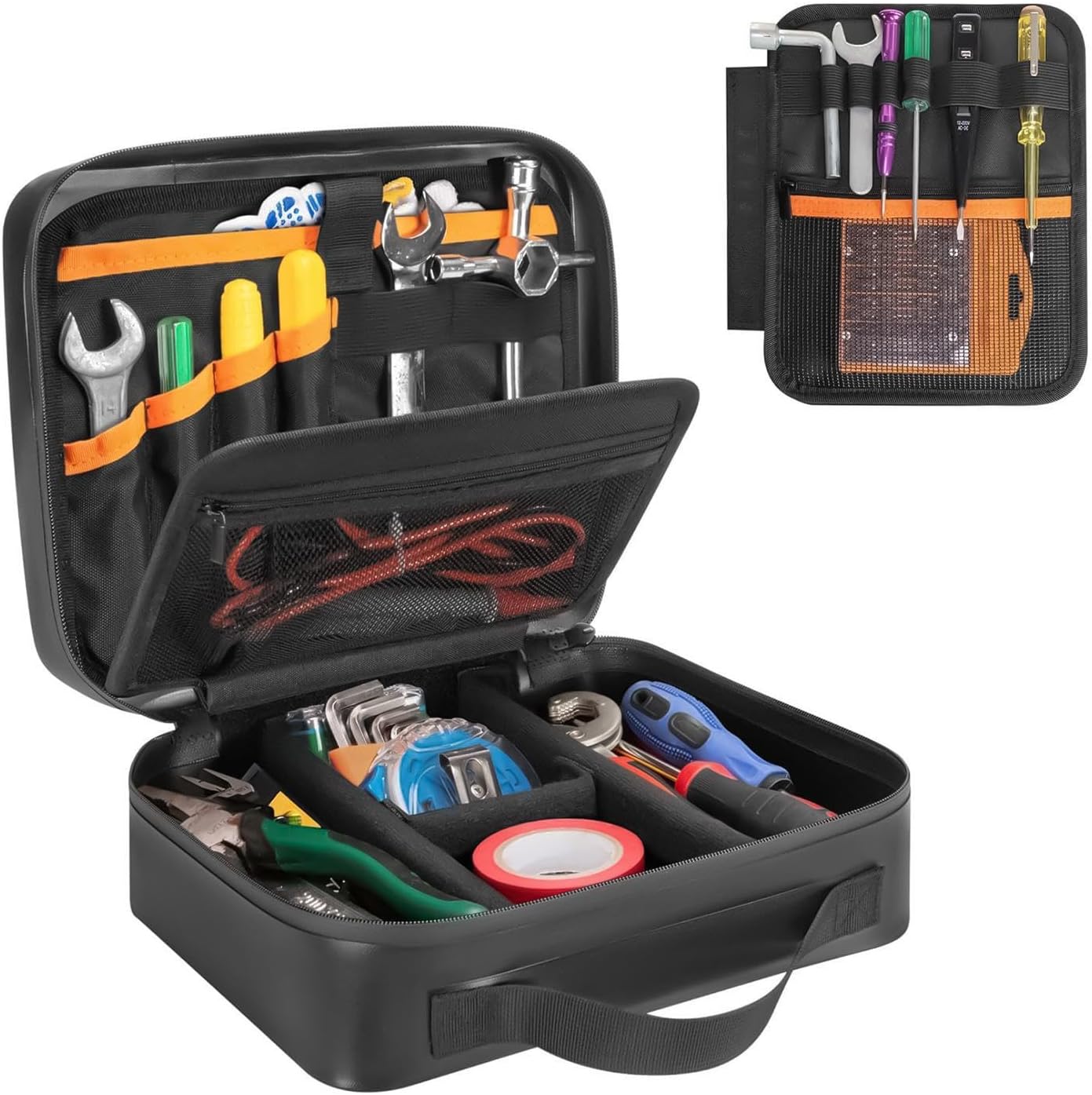 Genérico Sac Porte-outils – Boîte étanche Pour Plombier – Multifonction Renforcée – Pour Menuisiers, Mécaniques, Hydrauliques, Jardiniers, Soudeurs, Charpentiers, Atelier, Chantier, Garage