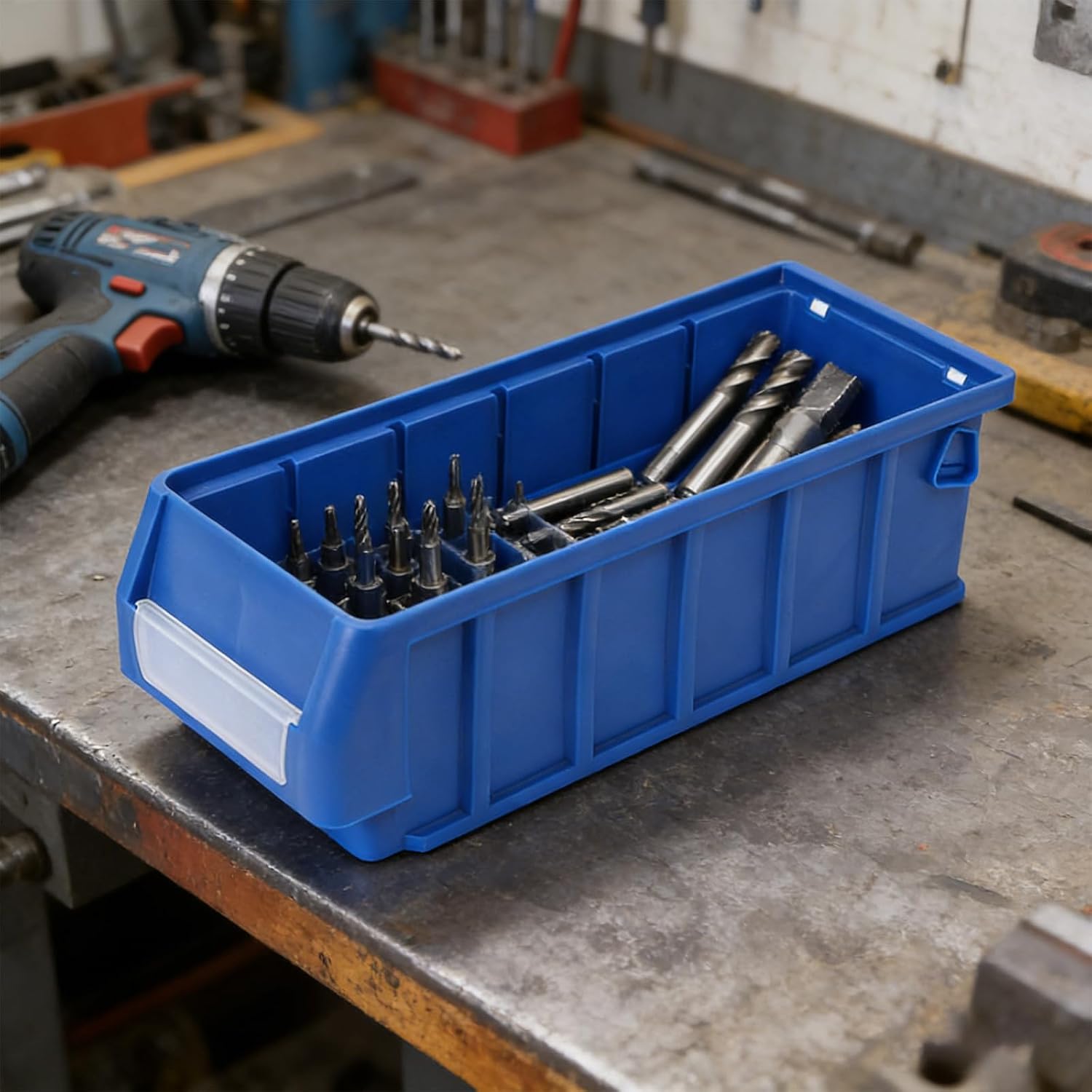  Boîte D'atelier Portable Avec Structure Renforcée Et Design Spacieux, Boîte De Rangement Pour Outils De Gestion Professionnelle Avec Compartiments