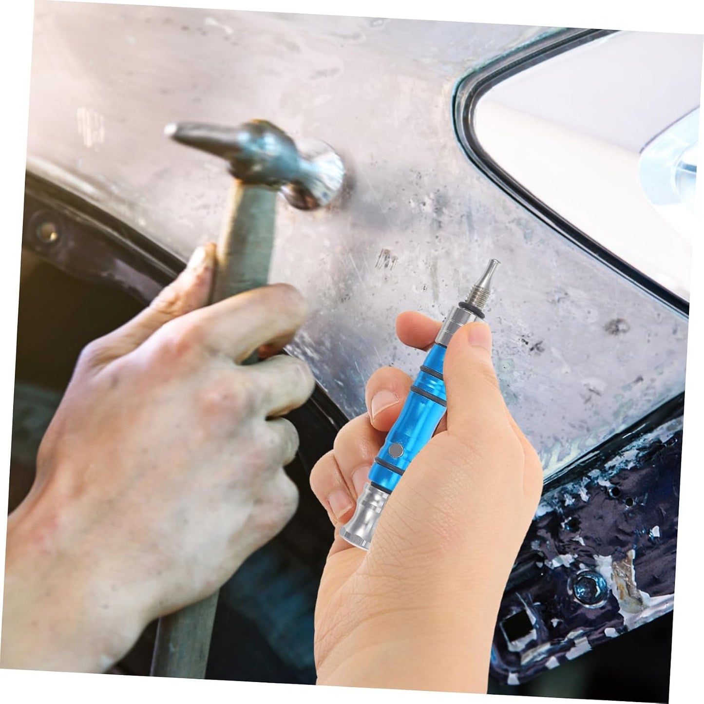 Ciieeo Outil Débosseleur Voiture En Acier Bleu, Stylo De Réparation Simple Débosselage Carrosserie, Pour Atelier Automobile