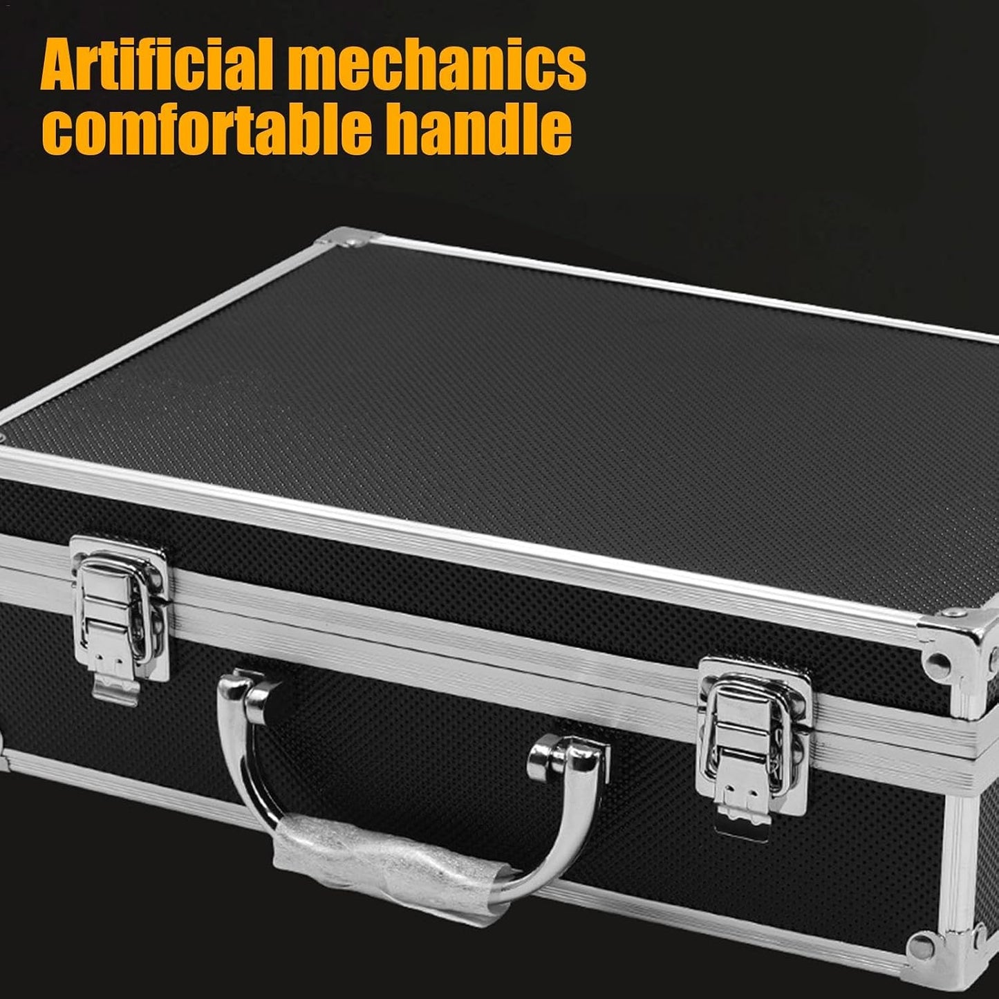  Boîte à Outils En Métal Avec Poignée | Boîte De Rangement Portable | Organisateur D'outils | Boîte De Rangement Carrée | Boîte D'équipement En Aluminium | Étui De Rangement Pour Bijoux En Métal