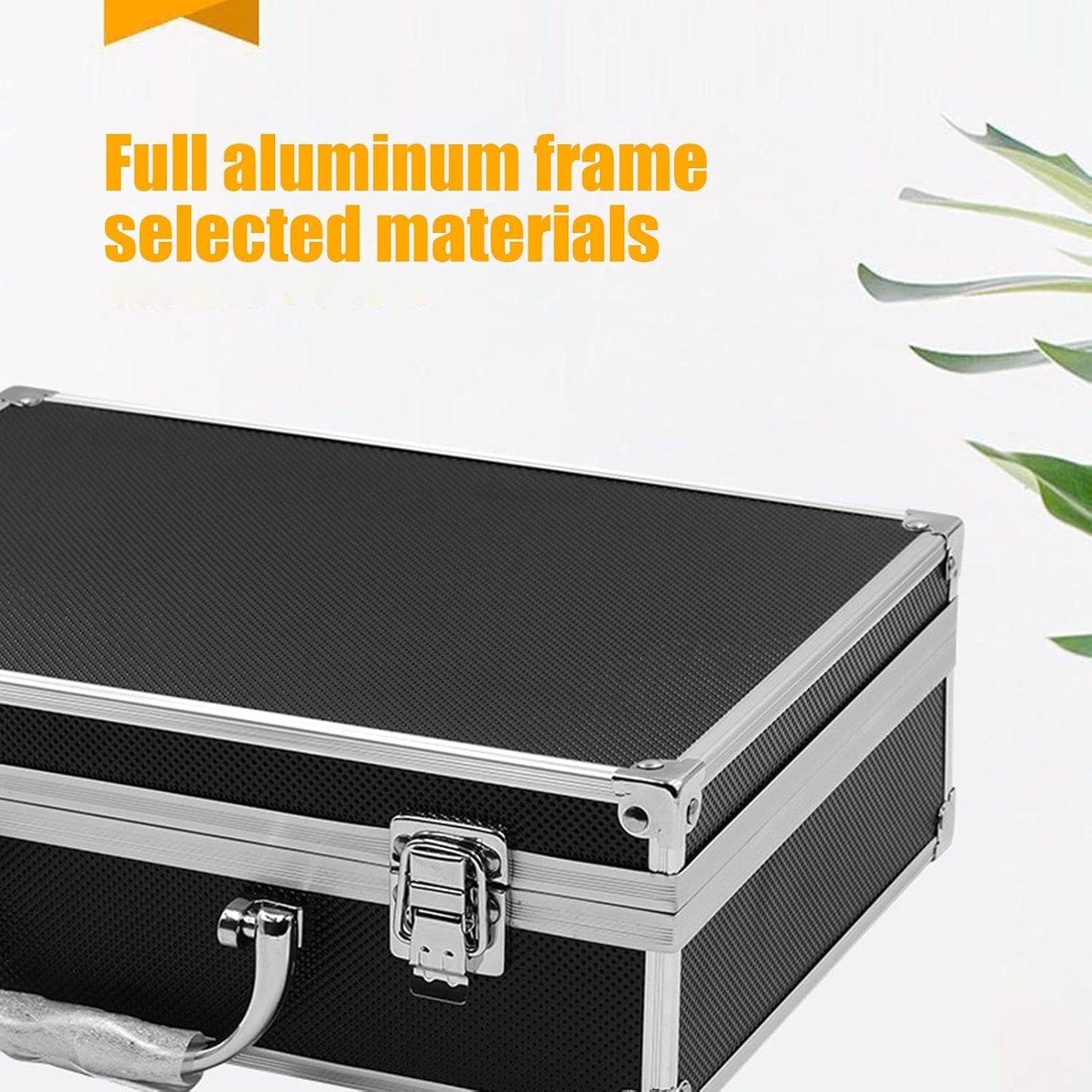  Boîte à Outils En Métal Avec Poignée | Boîte De Rangement Portable | Organisateur D'outils | Boîte De Rangement Carrée | Boîte D'équipement En Aluminium | Étui De Rangement Pour Bijoux En Métal