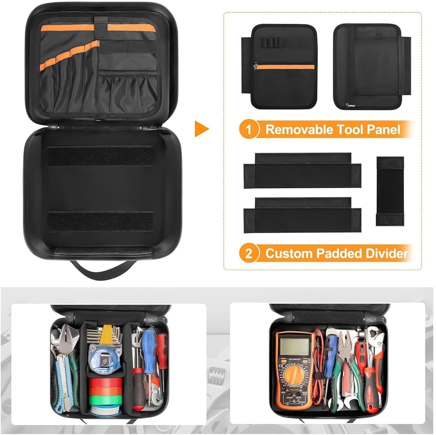 Genérico Sac Porte-outils – Boîte étanche Pour Plombier – Multifonction Renforcée – Pour Menuisiers, Mécaniques, Hydrauliques, Jardiniers, Soudeurs, Charpentiers, Atelier, Chantier, Garage