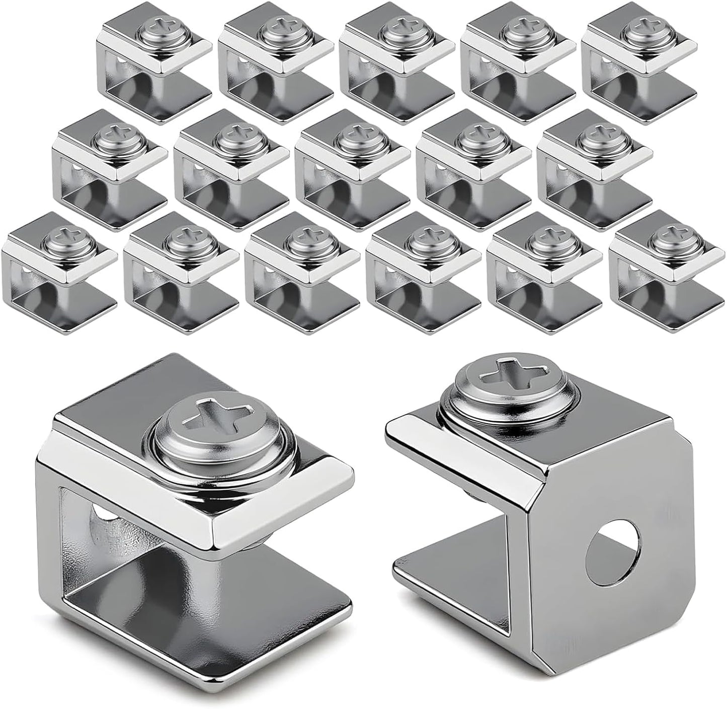  Clip En Verre Pour Panneau Acrylique De 3 à 8 Mm - Supports Renforcés En Acier Inoxydable - Pour Cloison De Montage