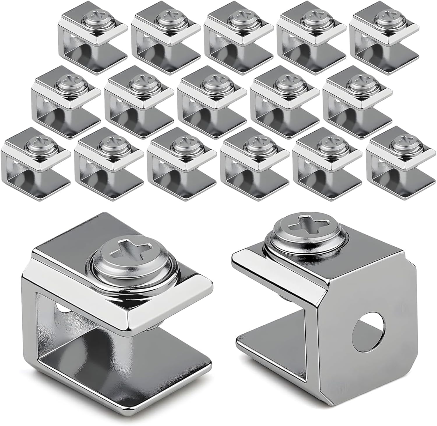  Clip En Verre Pour Panneau Acrylique De 3 à 8 Mm - Supports Renforcés En Acier Inoxydable - Pour Cloison De Montage