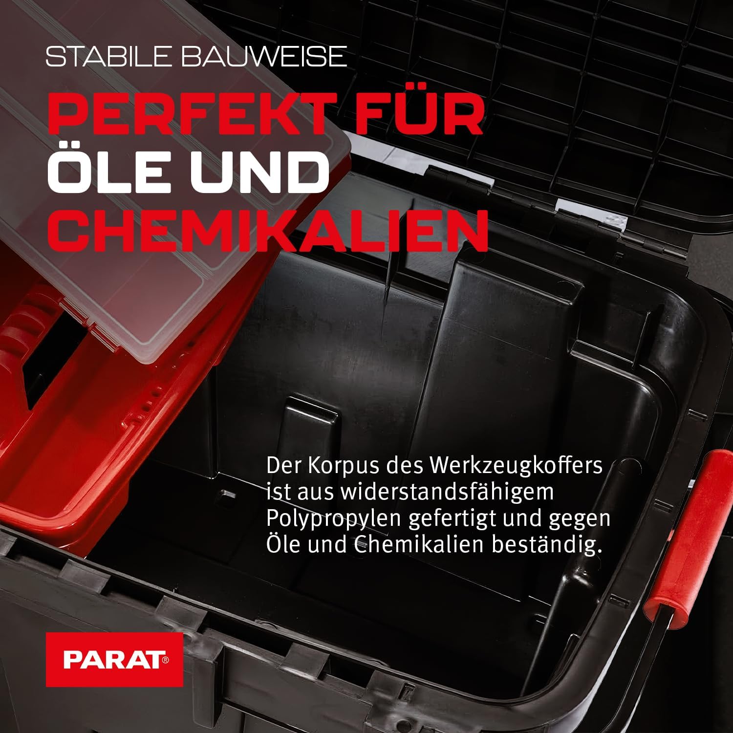  Parat Valise Spéciale PROFI-LINE KingSize (taille XXXL / Conteneur à Outils Enroulable / Boîte à Outils Noire, Sans Outils) 5814500391