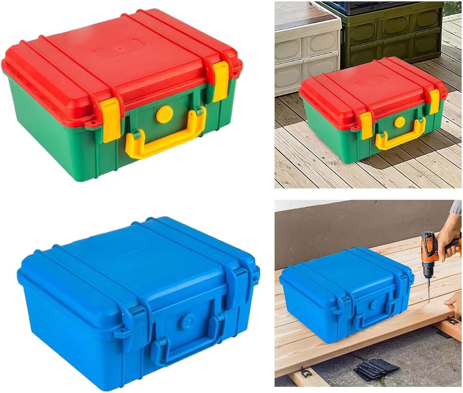  Organisateurs D'outils Conteneur De Stockage Construction Étanche À L'épreuve Poussière Pour Le Chantier Construction Garage D'atelier Utiliser La Boîte Outils Portable L'épreuve Des