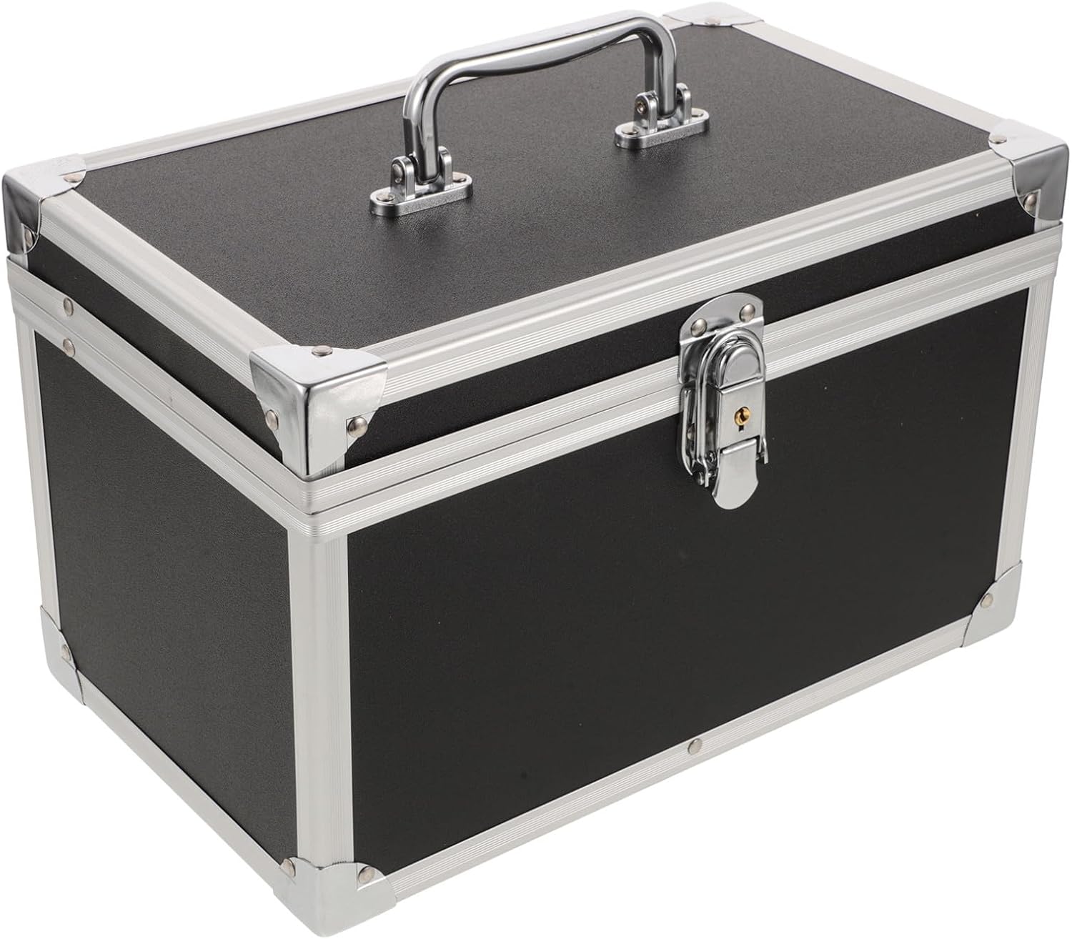  ULTECHNOVO Boîte à Outils Portable En Alliage D'aluminium Argentée, Construction Robuste Et Extérieur Résistant Aux Rayures, Petite Caisse De Rangement Pour Usage Quotidien Et Extérieur