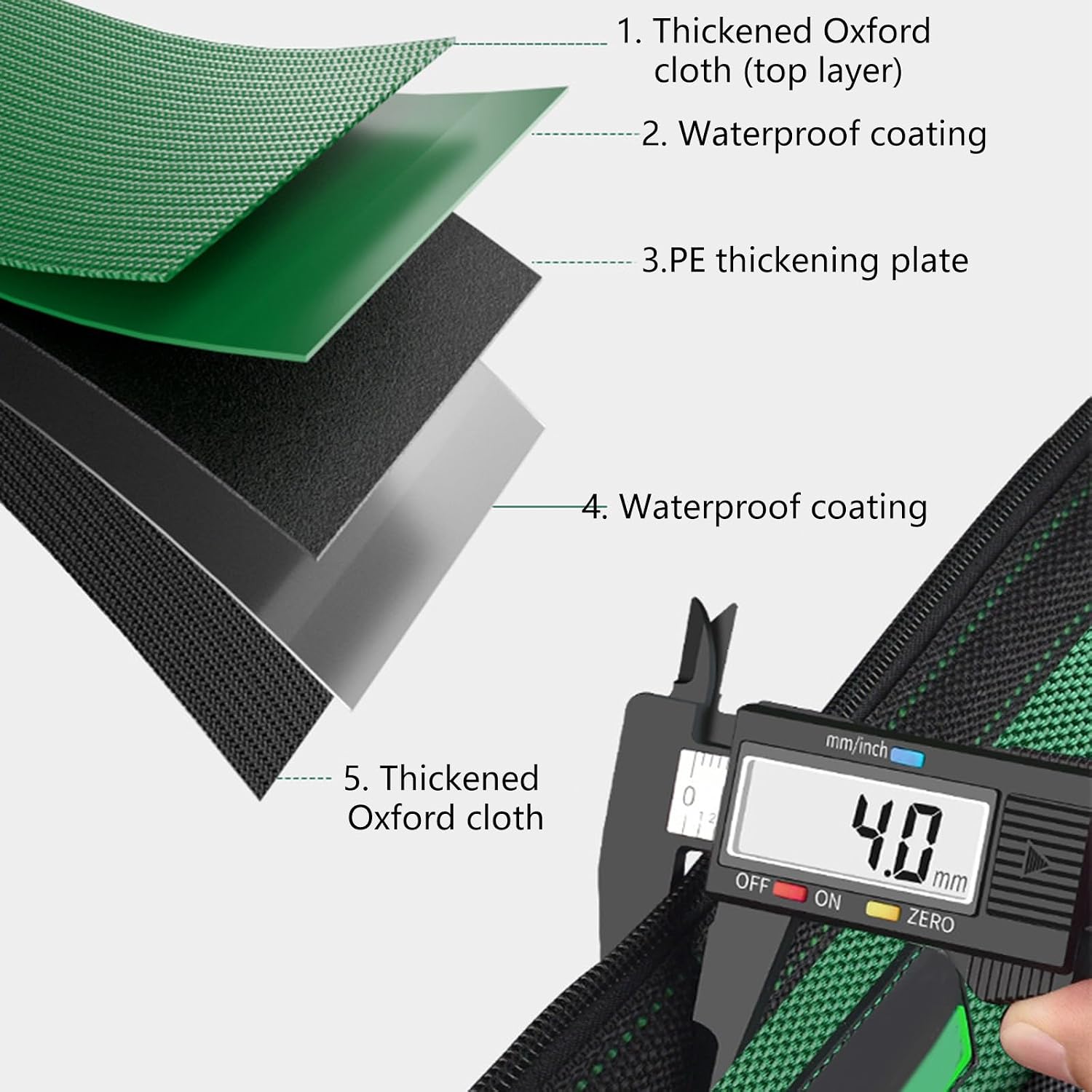  Sac à Outils Multifonction De 40,6 Cm Avec Base En ABS Robuste Et Plusieurs Poches De Transport Pour Un Rangement Facile