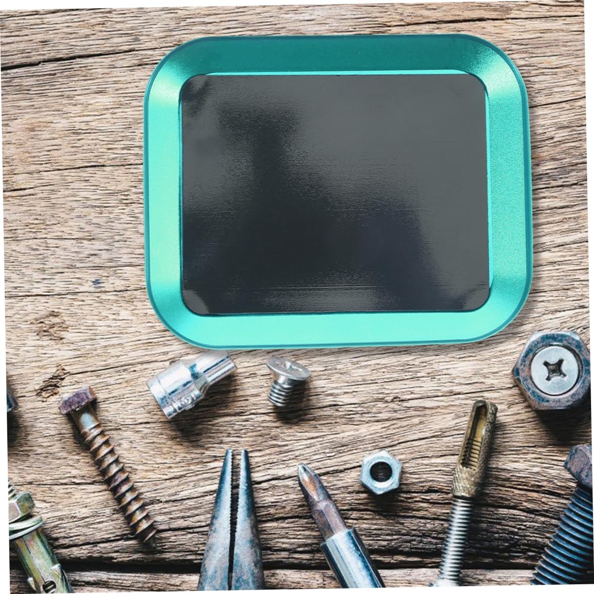  Ciieeo Lot De 2 Plateaux À Vis Magnétiques Porte-Vis Magnétiques Organiseur De Pièces Support De Boulons Magnétiques Support De Pièces Magnétiques En Alliage D'Aluminium