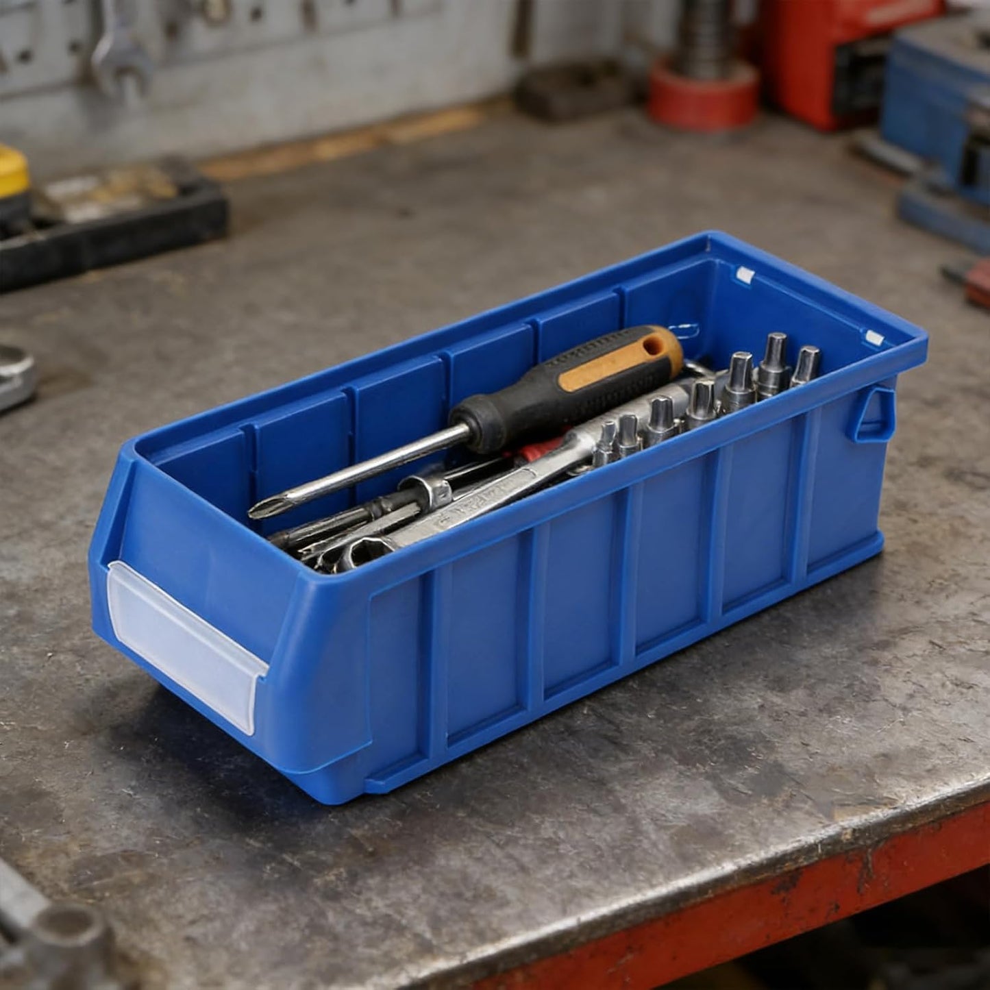  Boîte D'atelier Portable Avec Structure Renforcée Et Design Spacieux, Boîte De Rangement Pour Outils De Gestion Professionnelle Avec Compartiments