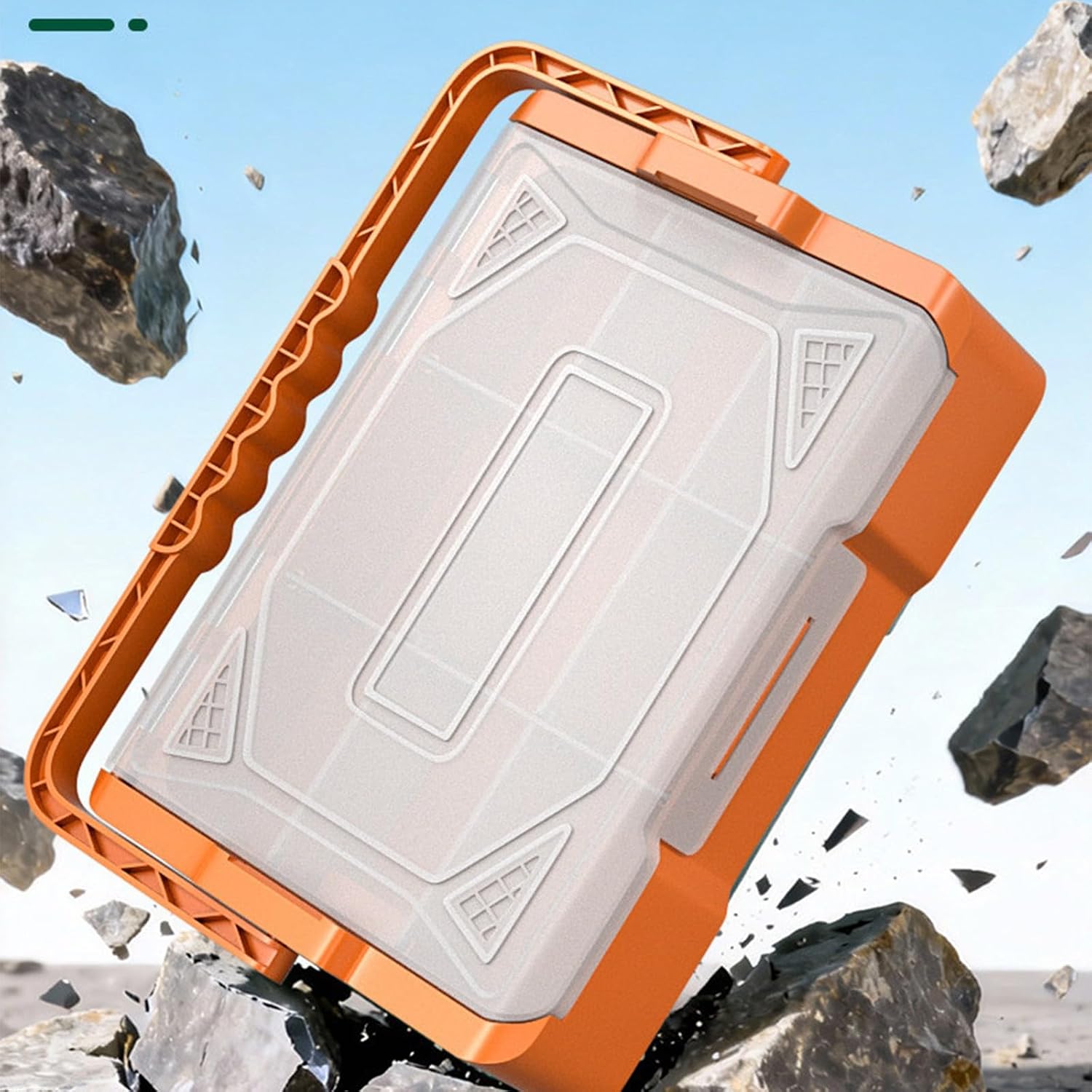  Outil Empilable Avec Séparateur Amovible Et Fenêtre Transparente Pour Charge De 20 Kg - Conteneur Empilable Pour Ranger Les Outils, Jouets - Design De Fenêtre Transparente - Conteneurs Imbriqués