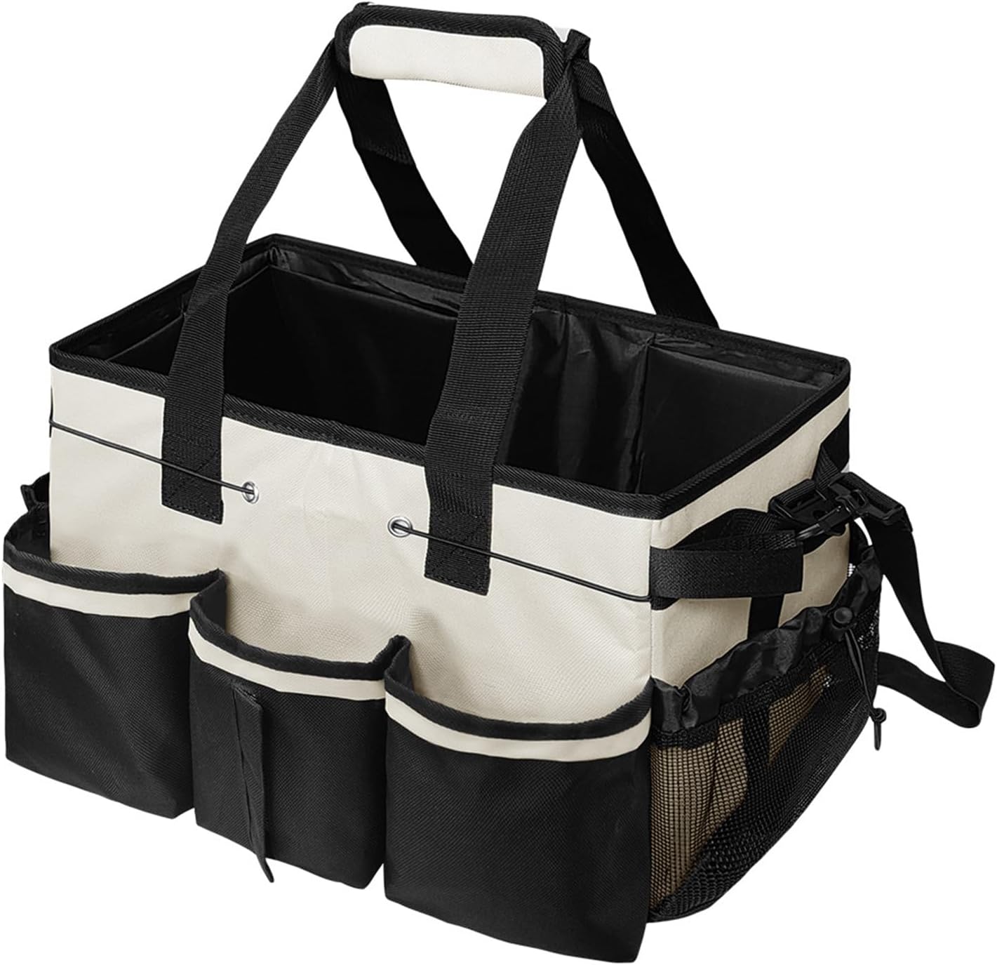  Sac à Outils Multifonction En Tissu Oxford Imperméable Et Résistant à L'usure, Grande Capacité Pour Outils De Nettoyage, Organiseurs En Tissu Oxford