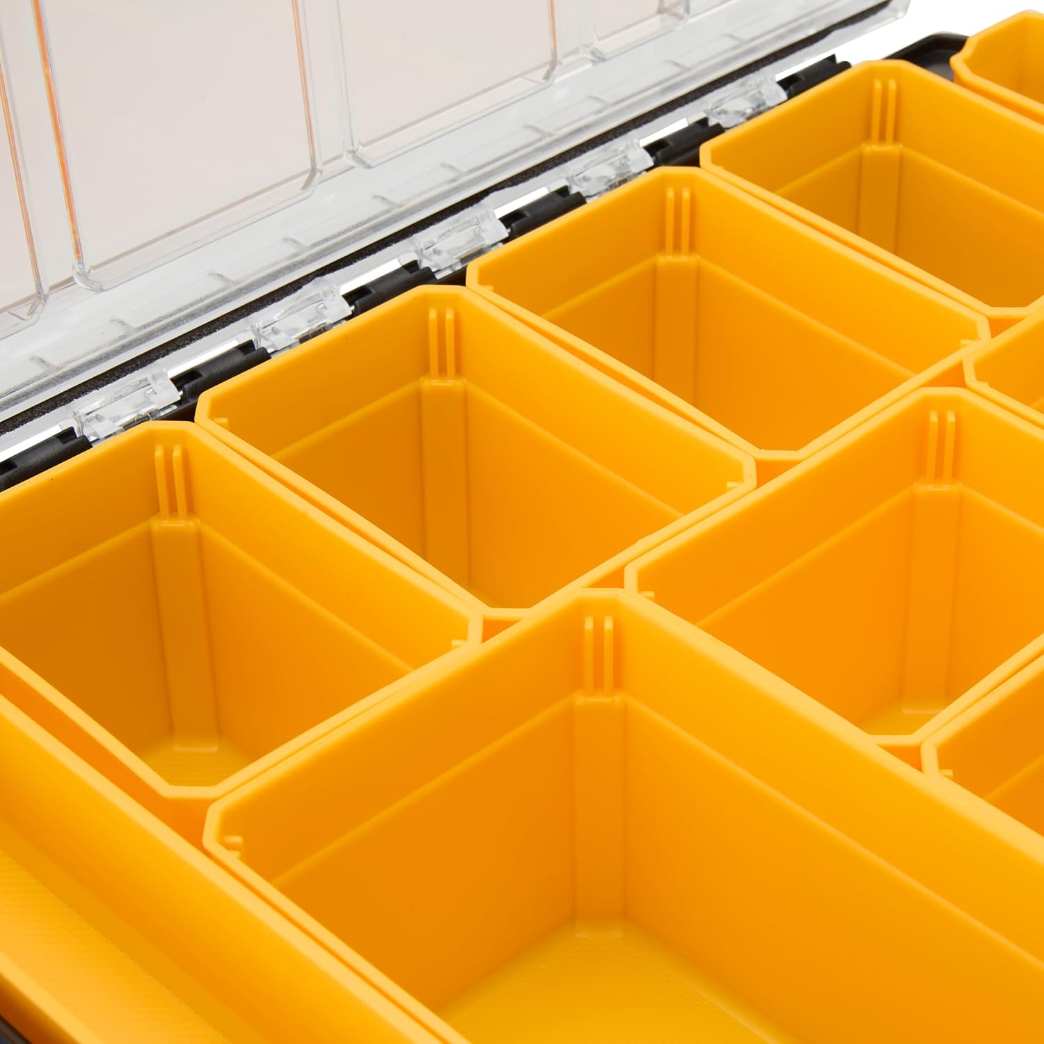  DEWALT Organiseur TSTAK DWST82968-1 - Etanche IP54-7,8L - Pour Petites Pièces Et Accessoires - Couvercle En Polycarbonate Transparent