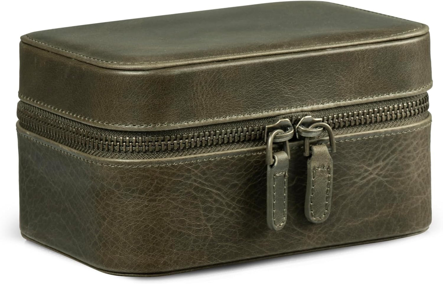  Londo Kensley Boîte à Montres En Cuir Véritable – Protectrice, élégante Et élégante – Présentoir Collecteur De Montres De Luxe Pour Hommes Et Femmes (vert)