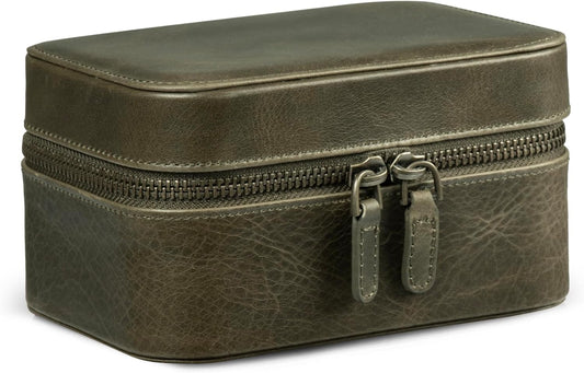  Londo Kensley Boîte à Montres En Cuir Véritable – Protectrice, élégante Et élégante – Présentoir Collecteur De Montres De Luxe Pour Hommes Et Femmes (vert)