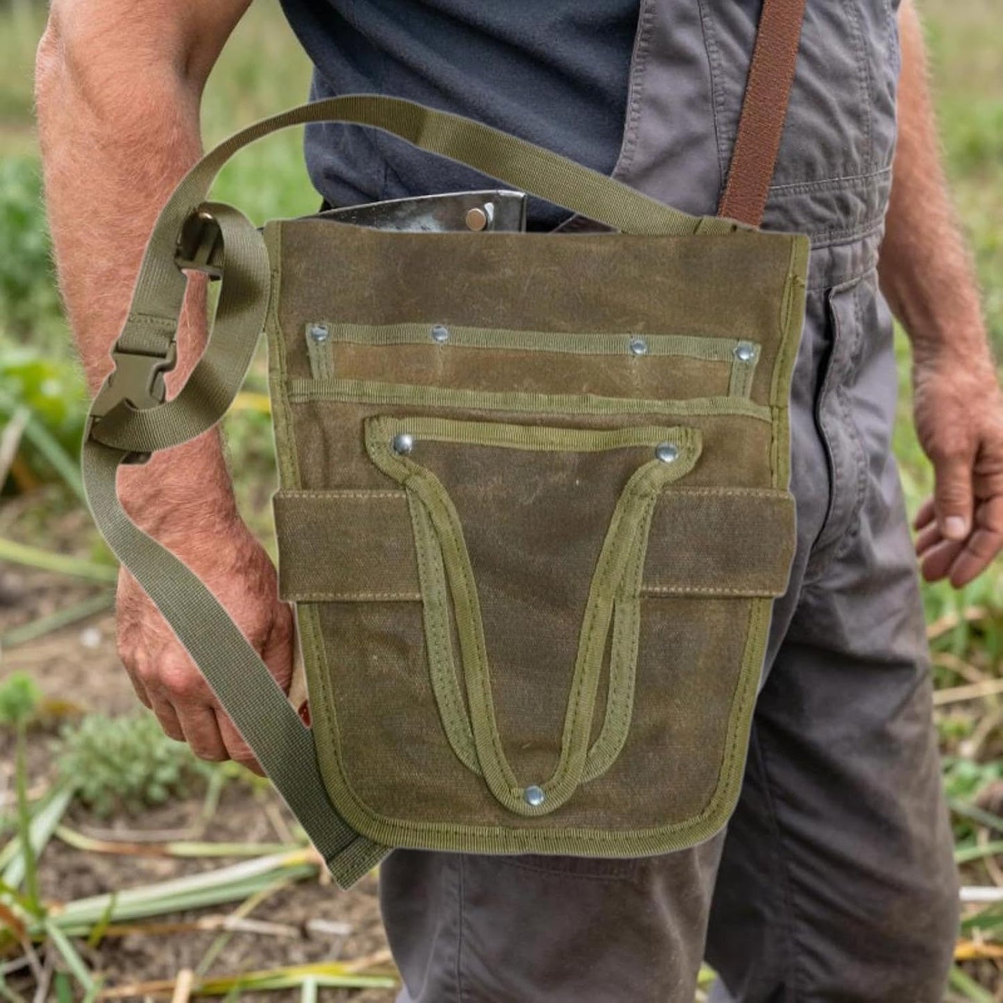  Générique Ceinture Porte-outils De, Résistante Avec Poches, En Toile, Réglable, Petite, Porte-outils, Organiseur Pour Un, Marron