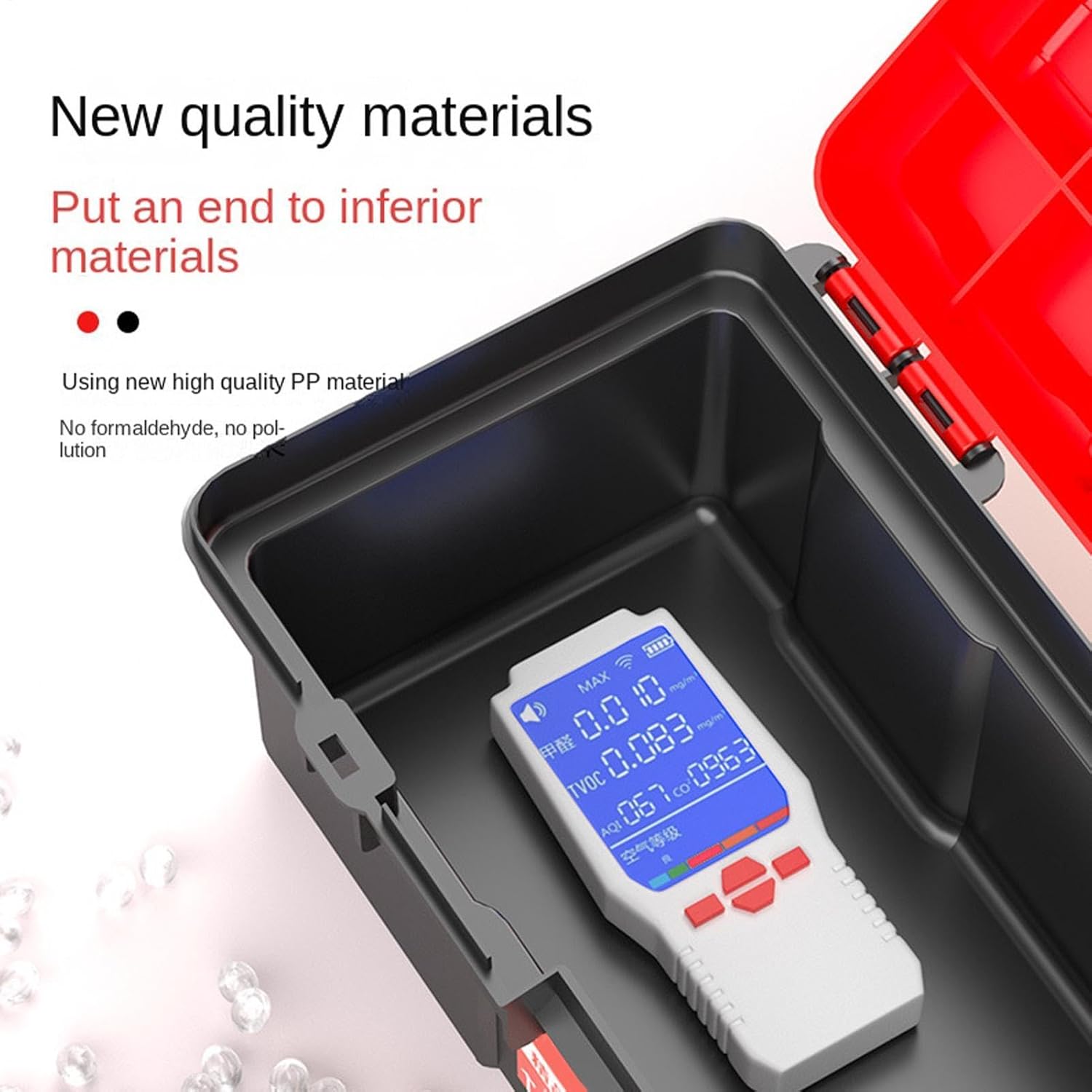 GENERIC Boîte à Outils Portable – Mini Organiseur De Matériel, étui à Poignée Facile D'accès Avec Loquets De Verrouillage Robustes, Fonction De Rangement Sécurisée Du Matériel, Idéal Pour L'entretien Du