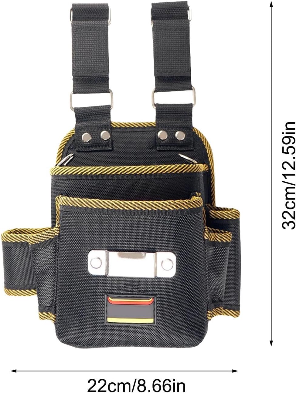  Sac à Outils De Ceinture, Pochette D'électricien, Pochette à Libération Rapide, Organiseur De Plusieurs Poches Avec Design Robuste Et Imperméable Pour électriciens, Menuiserie Ou Travail En Plein Air