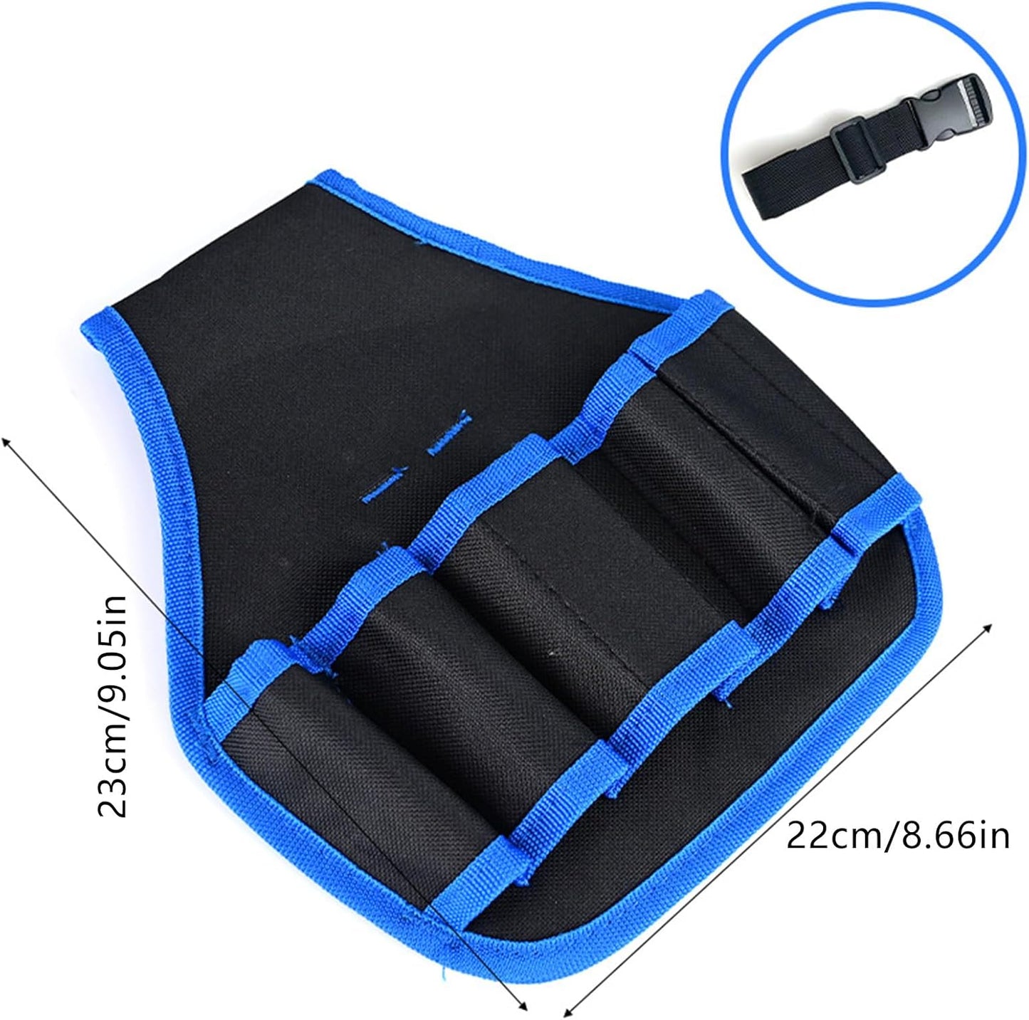  Sac à Outils Professionnel 24 X 22 Cm Multi-poches De Rangement En Tissu Oxford Résistant à L'abrasion Pour Artisans, Techniciens, Organiseurs De Ceinture à Outils Robustes