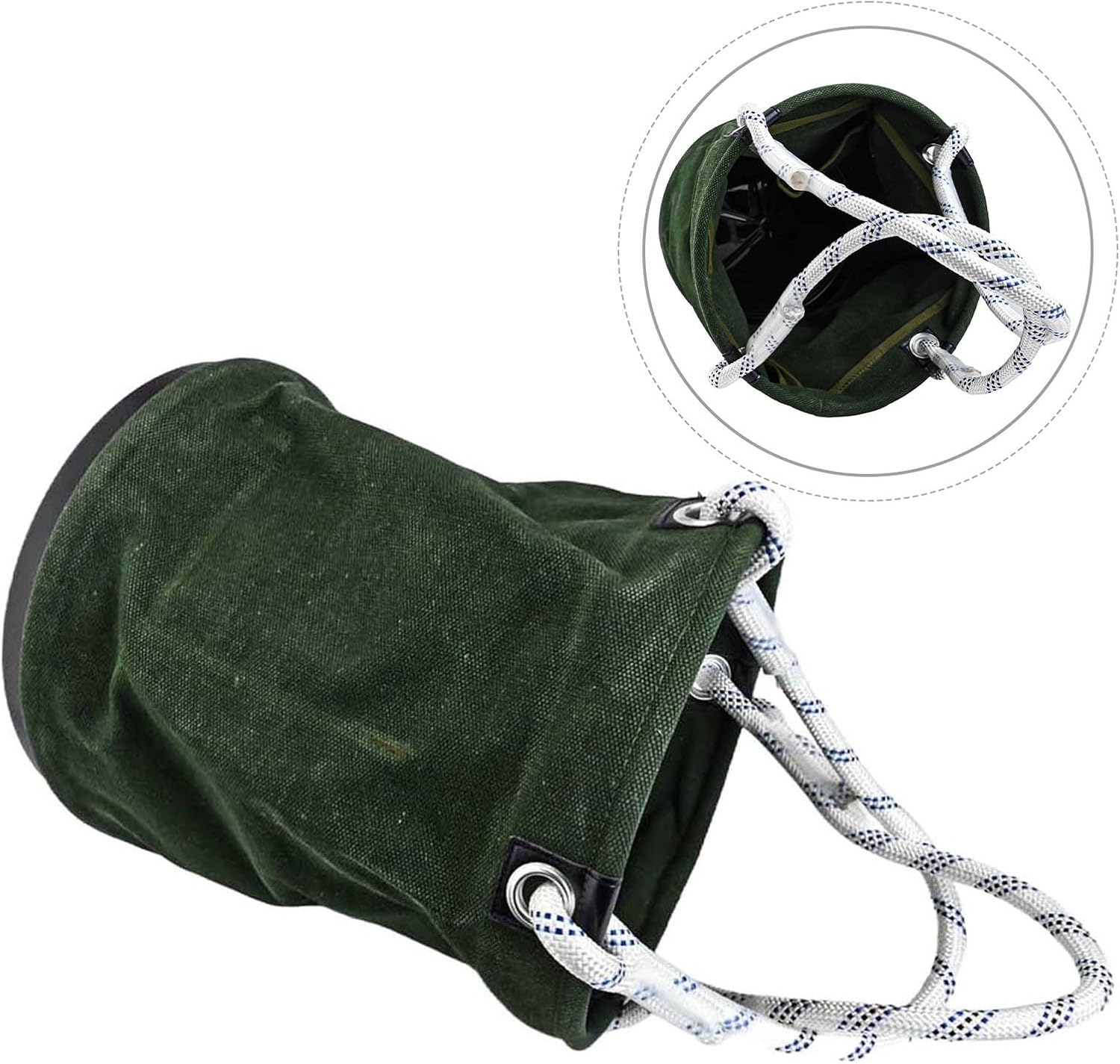  Seau Utilitaire En Toile Renforcée Avec Fond En Plastique Rigide Conçu Pour Les électriciens, Les Jardiniers Et Le Rangement D'outils D'atelier (vert)