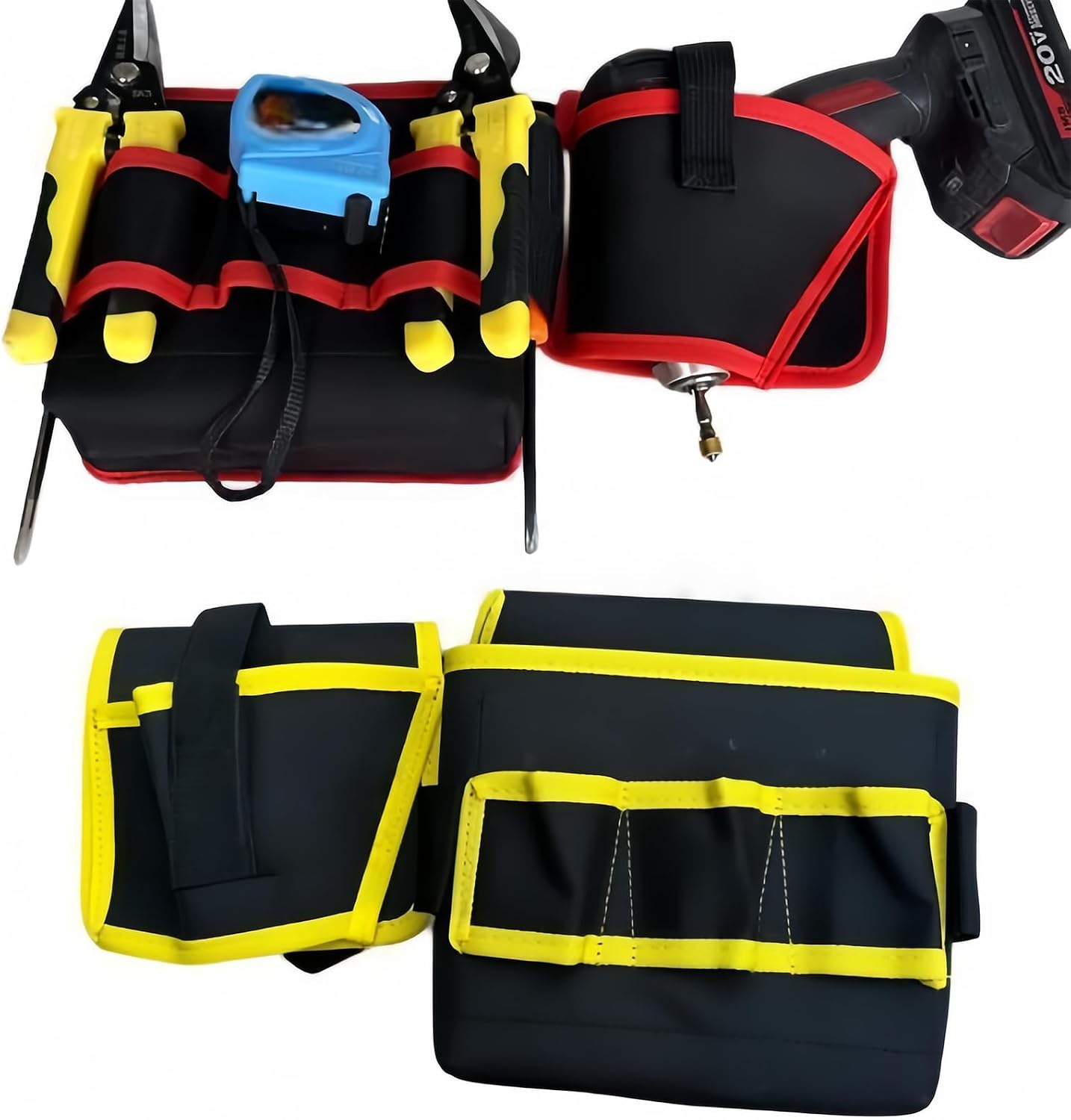  Sac Banane Rotatif Professionnel En Tissu Déchirable Multi-angles Pour électriciens, Charpentiers, Sac Banane Rotatif Professionnel En Tissu Déchiré, Multi-angles