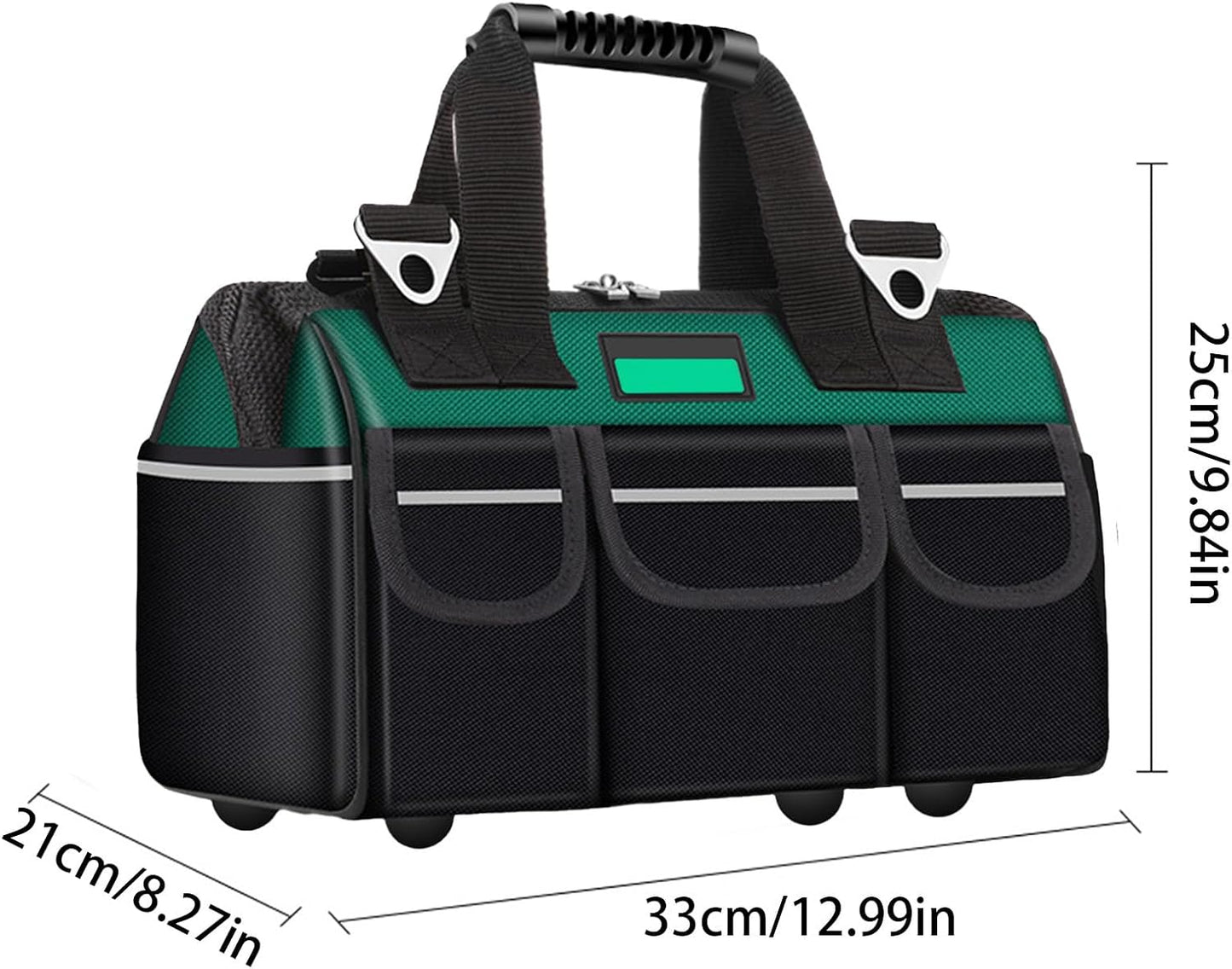 Genérico Organiseur Pour Sac à Outils – Oxford Sacs Lourds De Grande Capacité à Large Ouverture Avec Bandoulière, Rangement Durable Pour Travaux De Construction D'électriciens, Dortoir Pour Voiture, équipement