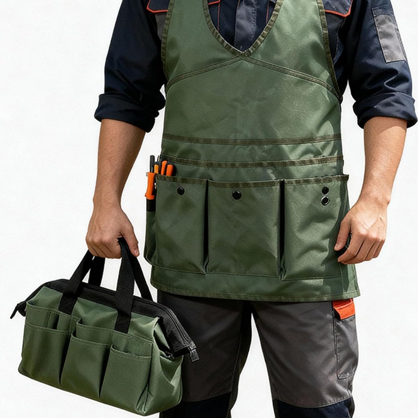  Tablier De Travail Professionnel Pour Jardiniers Et Mécaniciens - Grande Capacité - Sac à Outils étanche