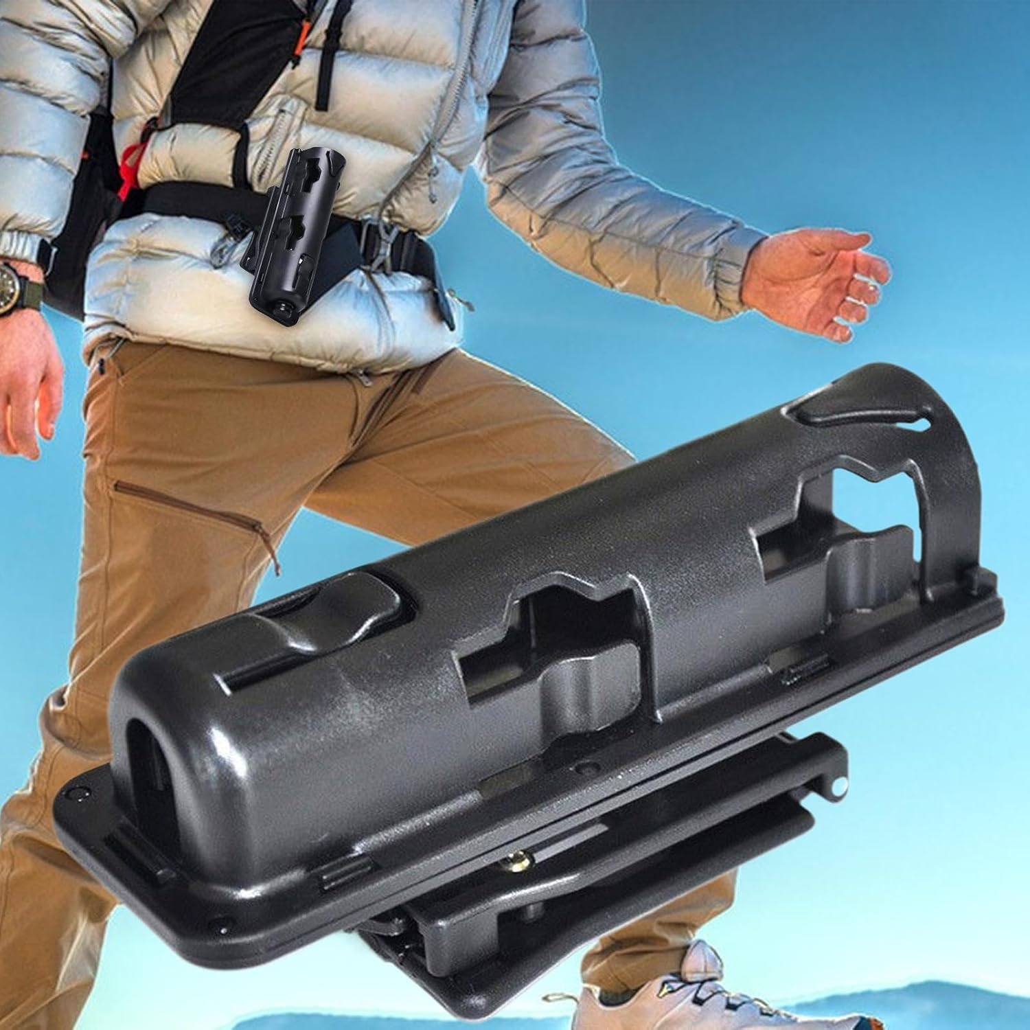  Attache Ceinture Métal,Pince à Ressort Métallique Clip Ceinture Porte-Outils - Sac Organisateur Porte-Outils Ajustable Compact Portable Économe En Espace Pour Randonnée Et Travail En