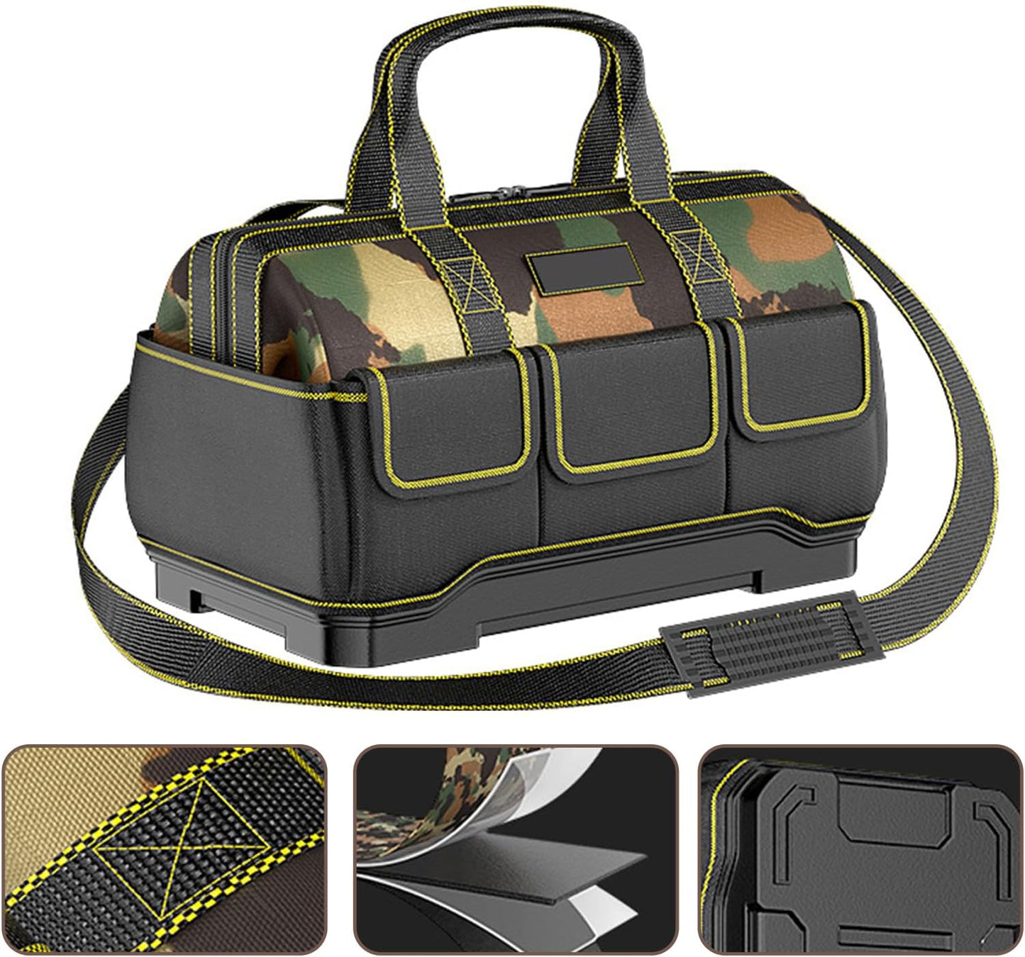  Sac à Outils D'Électricien | Sac Organisateur Portatif Pour Outils,Organisateur De Stockage Extensible Avec Pochette Boîte Et Ceinture Pour Électricien, Mécanicien, Jardin, Construction,