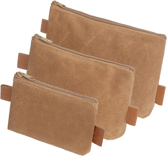  Sac à Outils En Toile étanche - Collection De 3 Pièces - Fermeture éclair - Organisateurs Pour Un Rangement Et Une Organisation Pratiques
