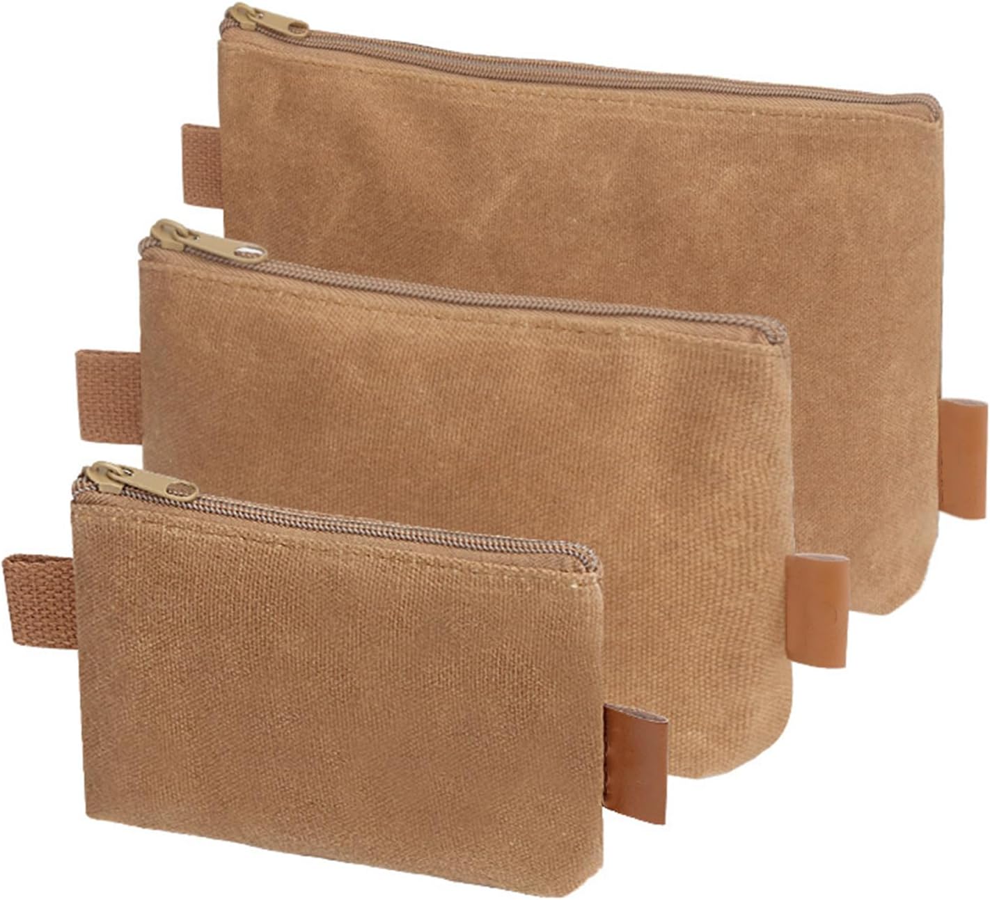  Sac à Outils En Toile étanche - Collection De 3 Pièces - Fermeture éclair - Organisateurs Pour Un Rangement Et Une Organisation Pratiques