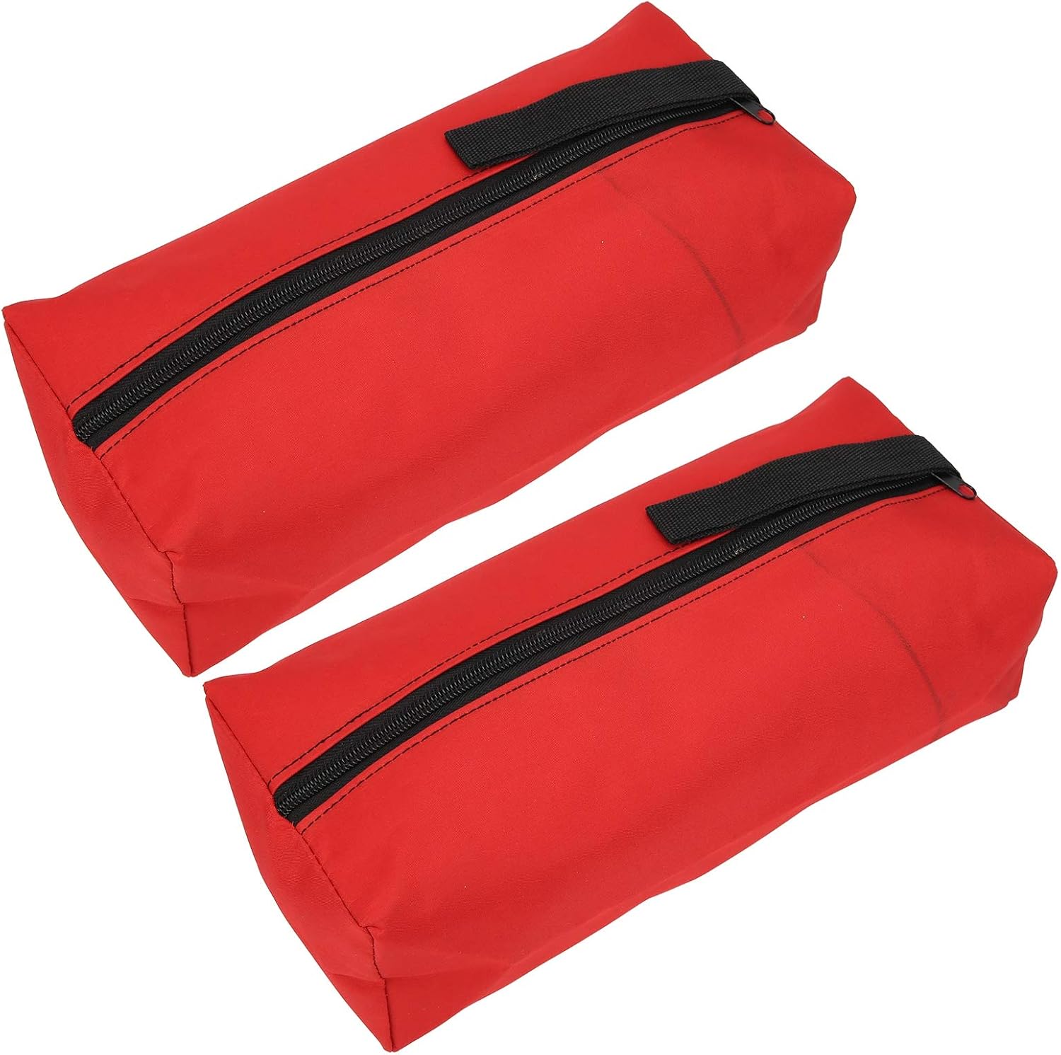  VGEBY Sac à Outils En Polyester 600D Résistant, Organisateur D'outils à Main Avec Fermeture éclair Fluide Et Fond Large Pour Ranger Clés, Tournevis Et Petits Outils. (rouge)